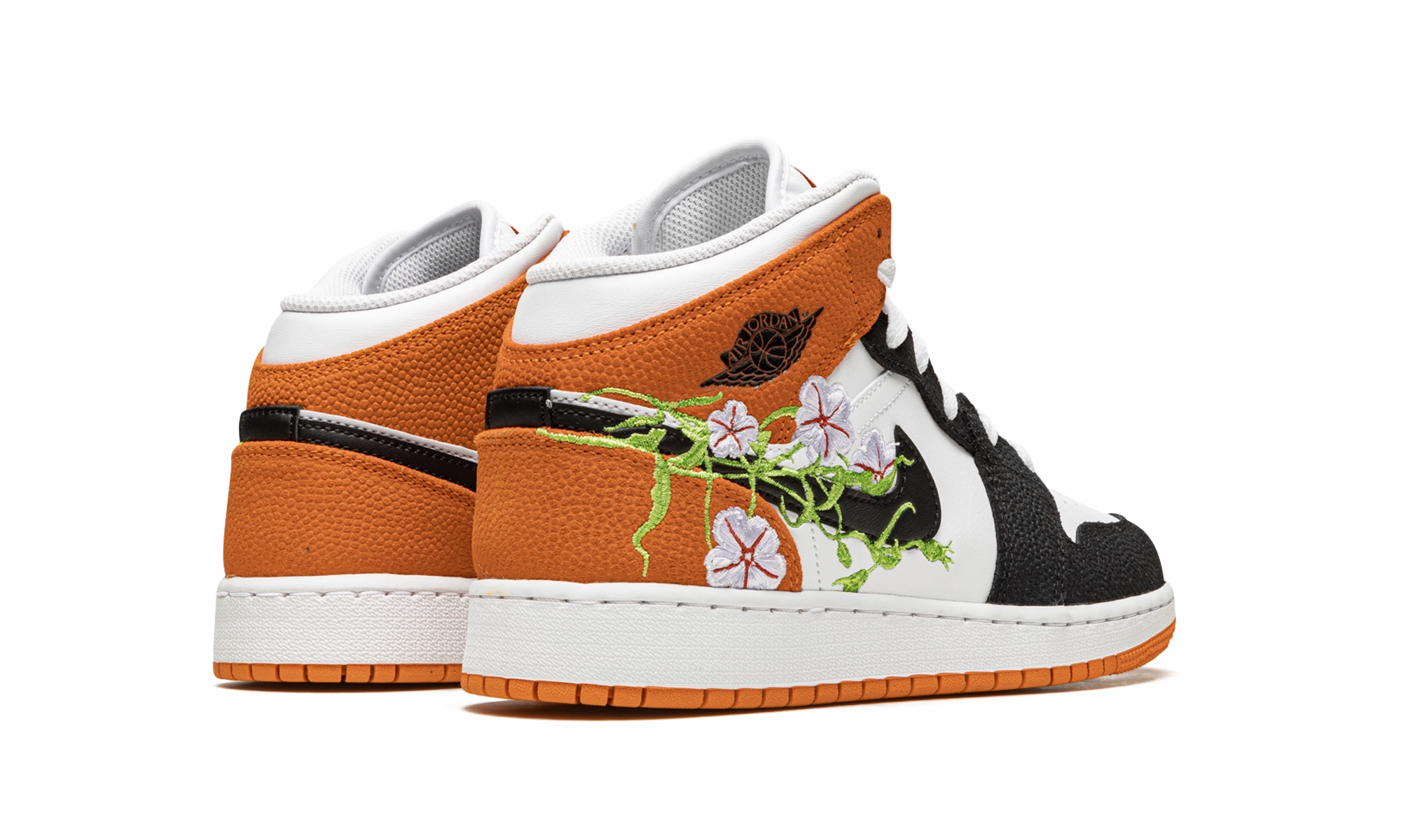 Air Jordan 1 Mid GS "Basketball Blossom" Lin Basketball Shoes