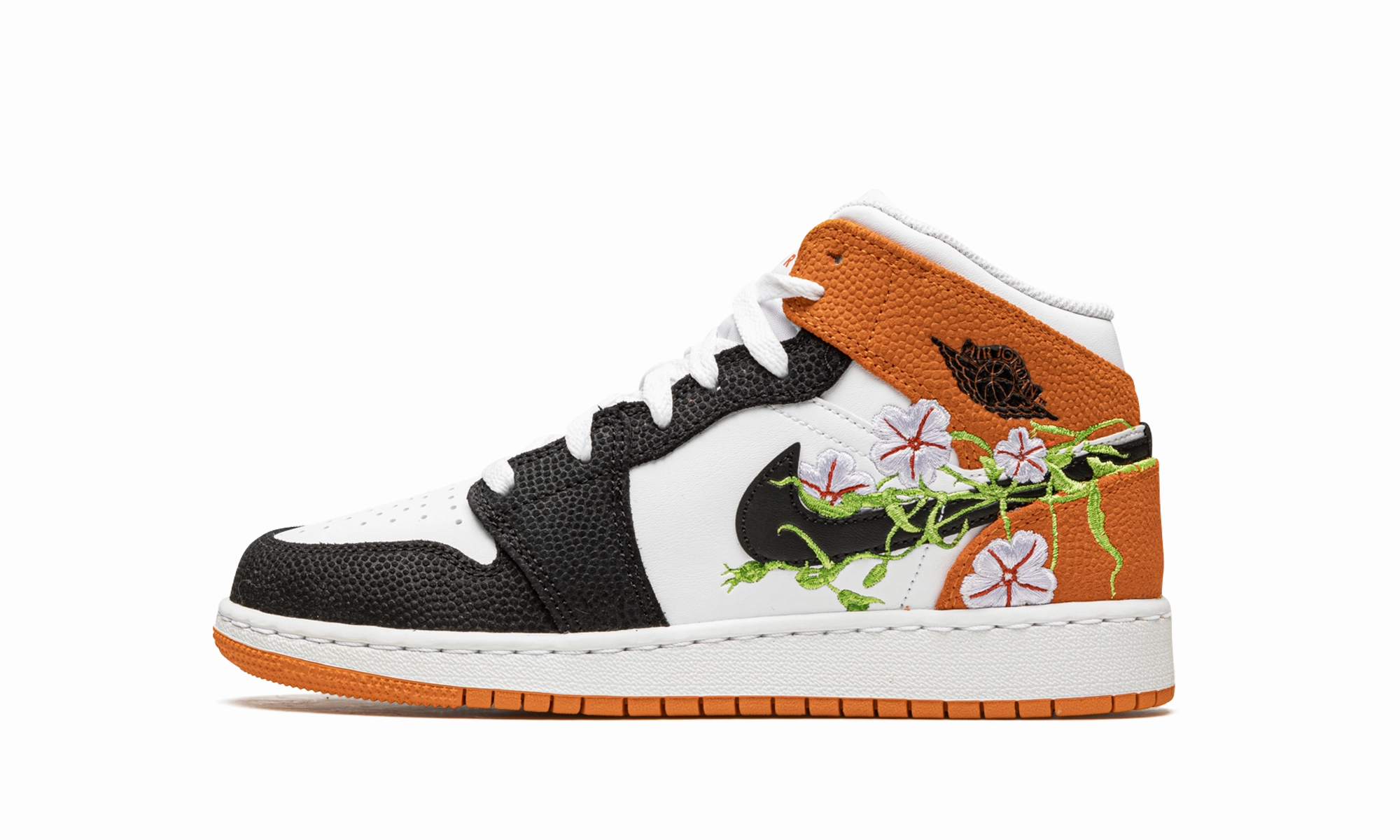 Kt7 Basketball Shoes Air Jordan 1 Mid GS "Basketball Blossom"