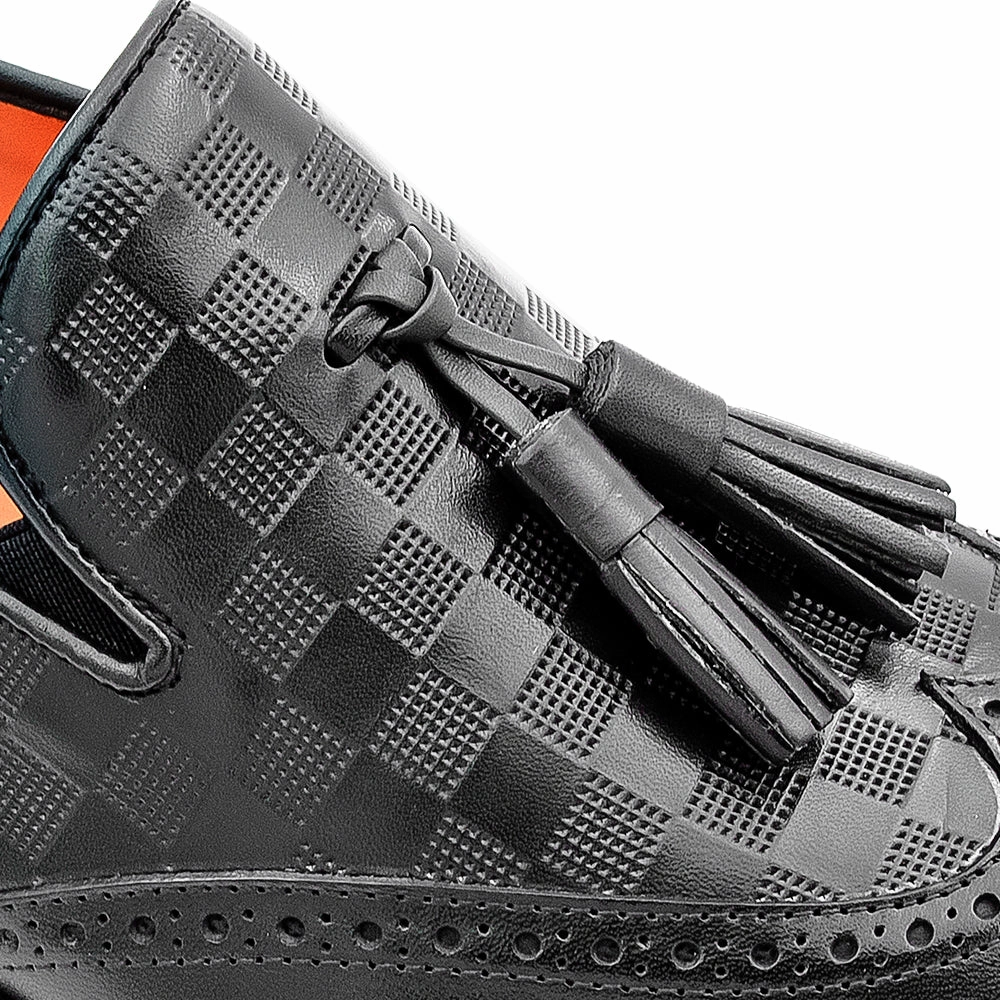 Embossed Tassel Slip On Boys Slip On Shoes