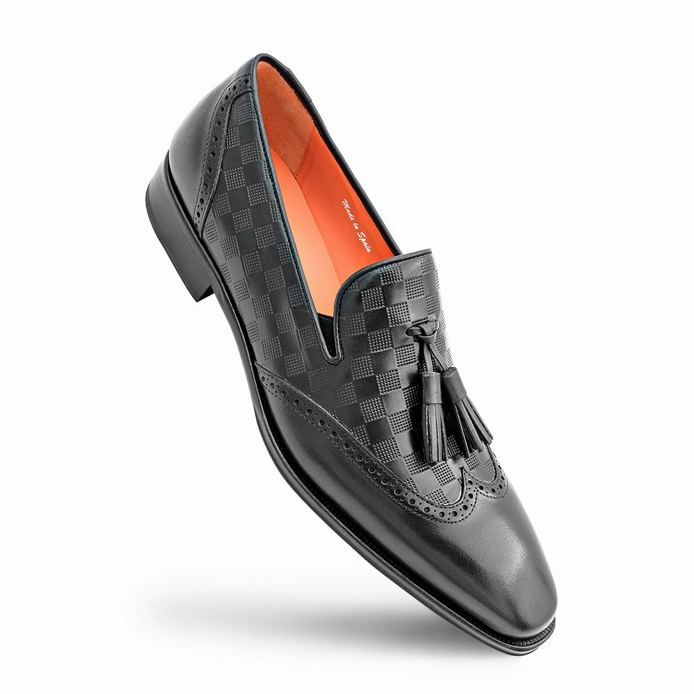 Kick's Slip On Tennis Shoes Embossed Tassel Slip On