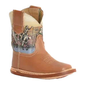 Chelsea Chunky Boots Roper Infant Boy's Rodeo Designed Brown Western Boot 09-016-9991-0001