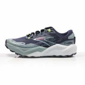 Shoes Best For Running Brooks Caldera 7 Women's Trail Shoe - Peacoat/Citadel/Sunny Lime