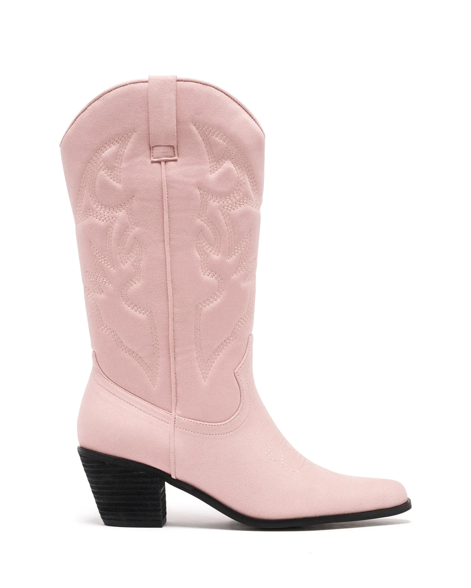 Clayton Cowboy Boot Pale Pink Suede Rubber Hunting Boots