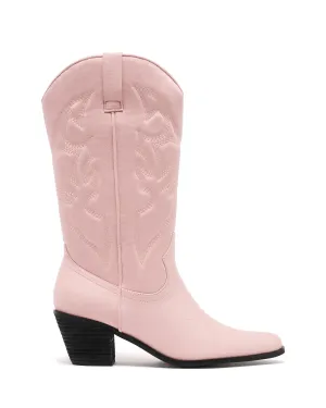 Boots To Wear With Flare Jeans Clayton Cowboy Boot Pale Pink Suede