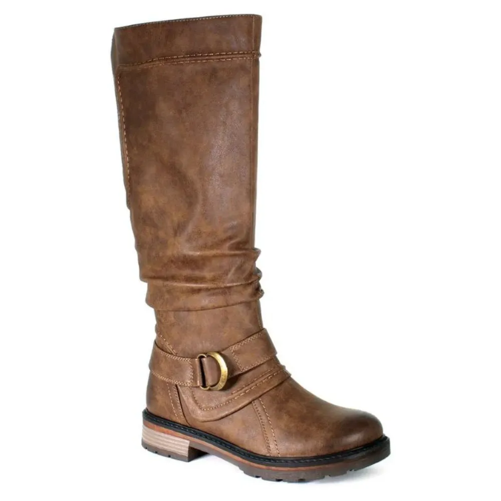 Wanderlust Fiona-3 Dark Tan Tall Boot (Women's) Stingray Cowboy Boots