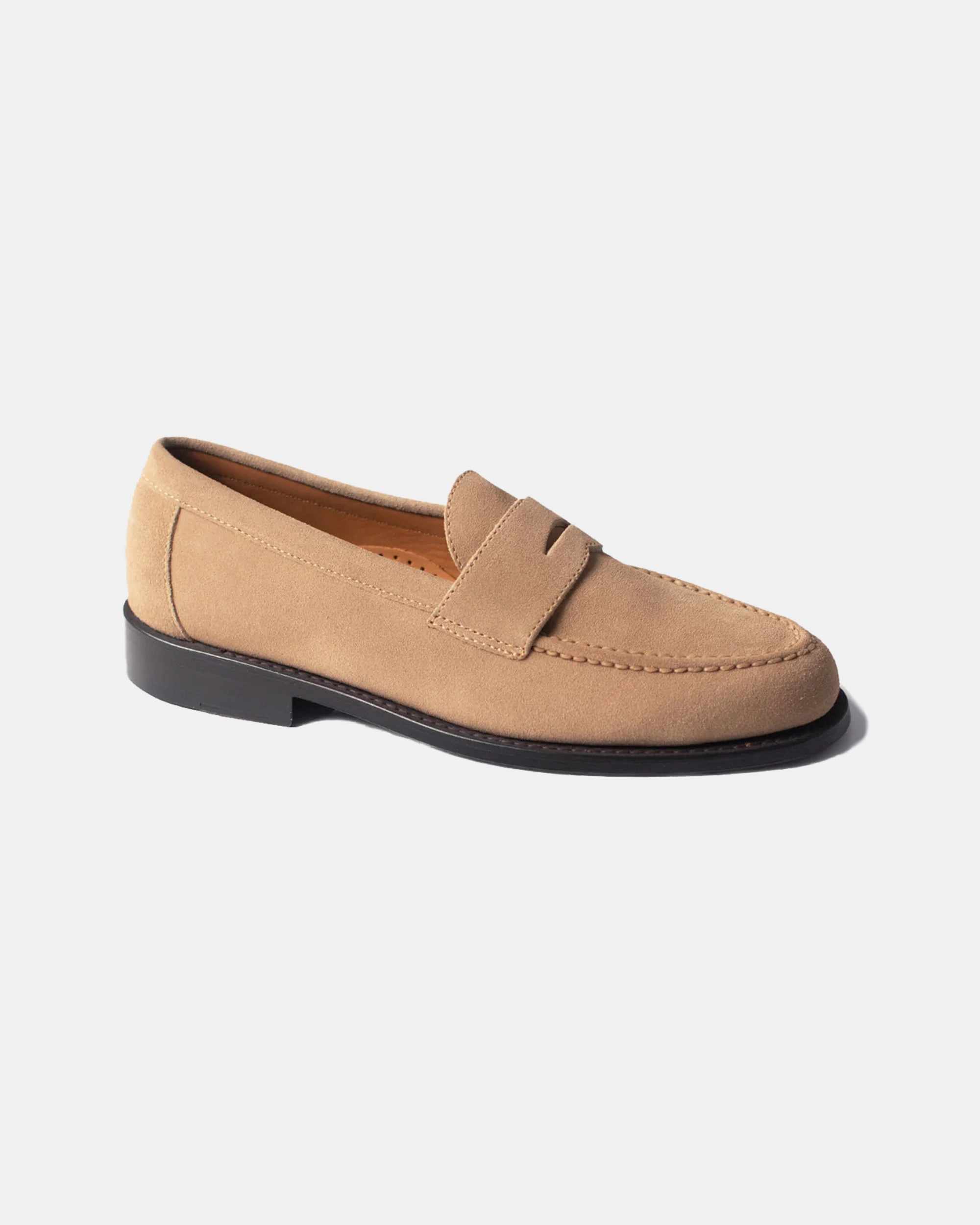 Tan Suede Penny Loafers Alden Suede Loafers