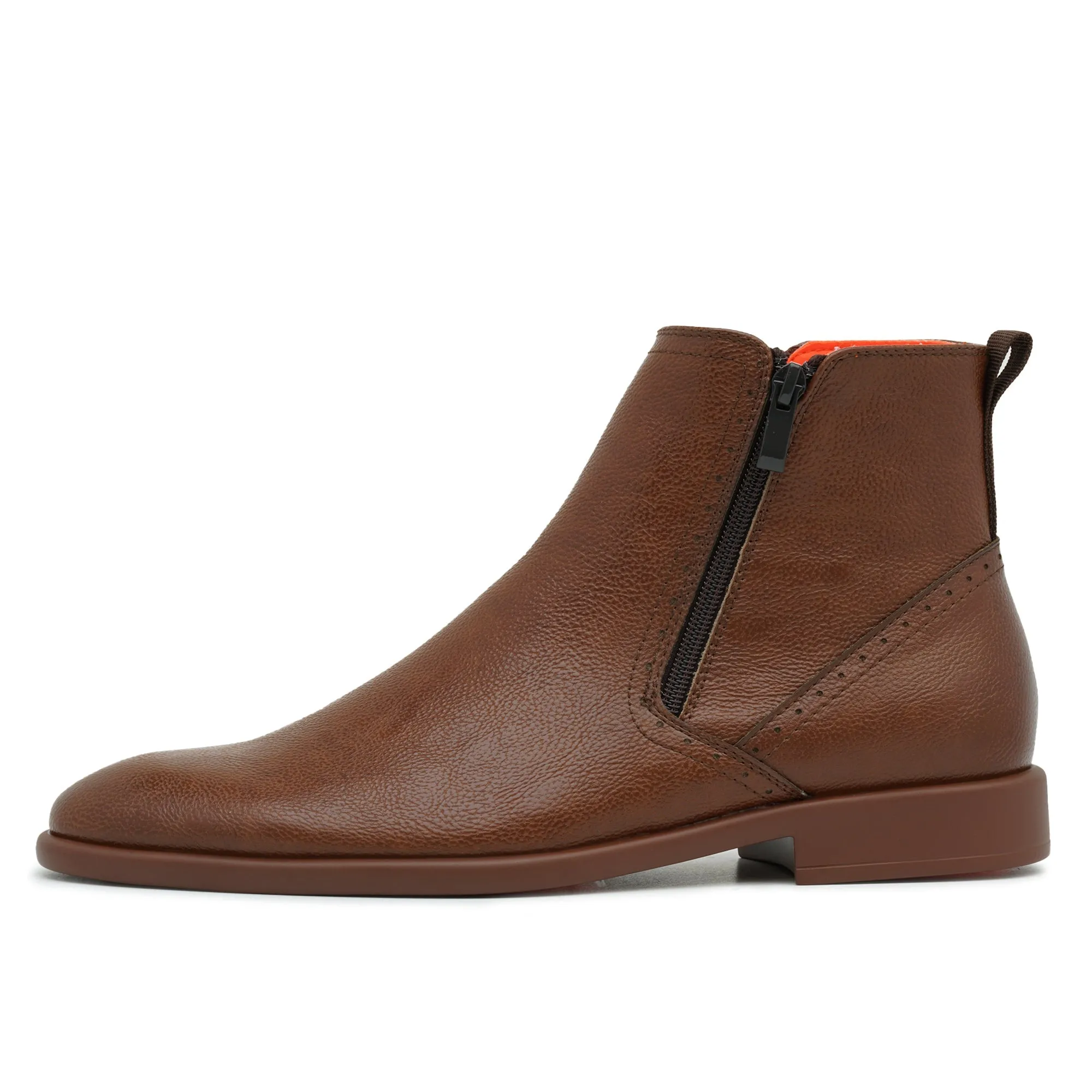 Tayno The Coupe Leather Chelsea Boot Cognac Brown Doctor Marten Boots
