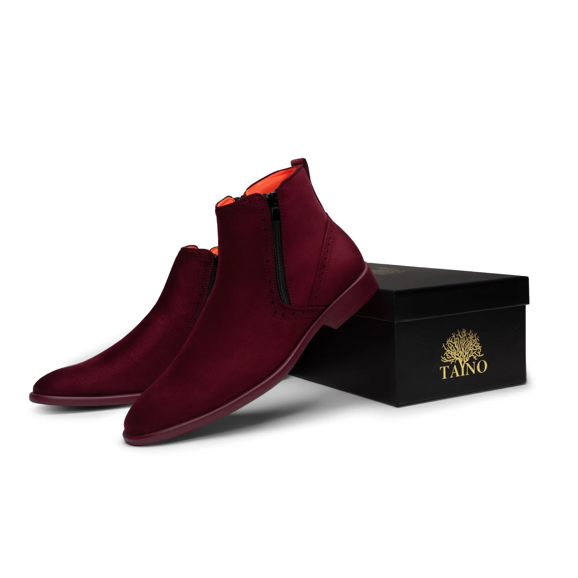 Winter Rain Boots Tayno The Coupe Suede Chelsea Boot Wine