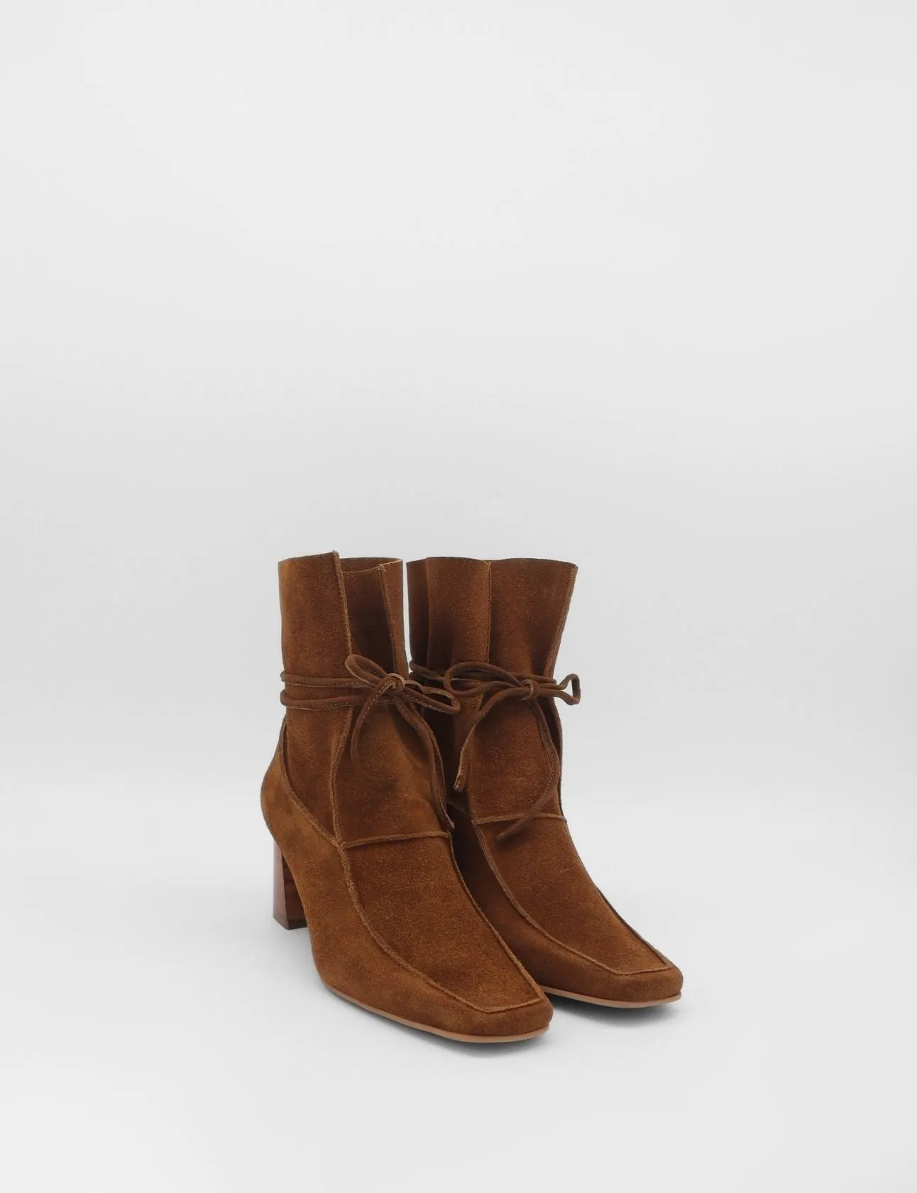 Awakening ankle boots in brown suede leather womens shoes Western Boots Ankle
