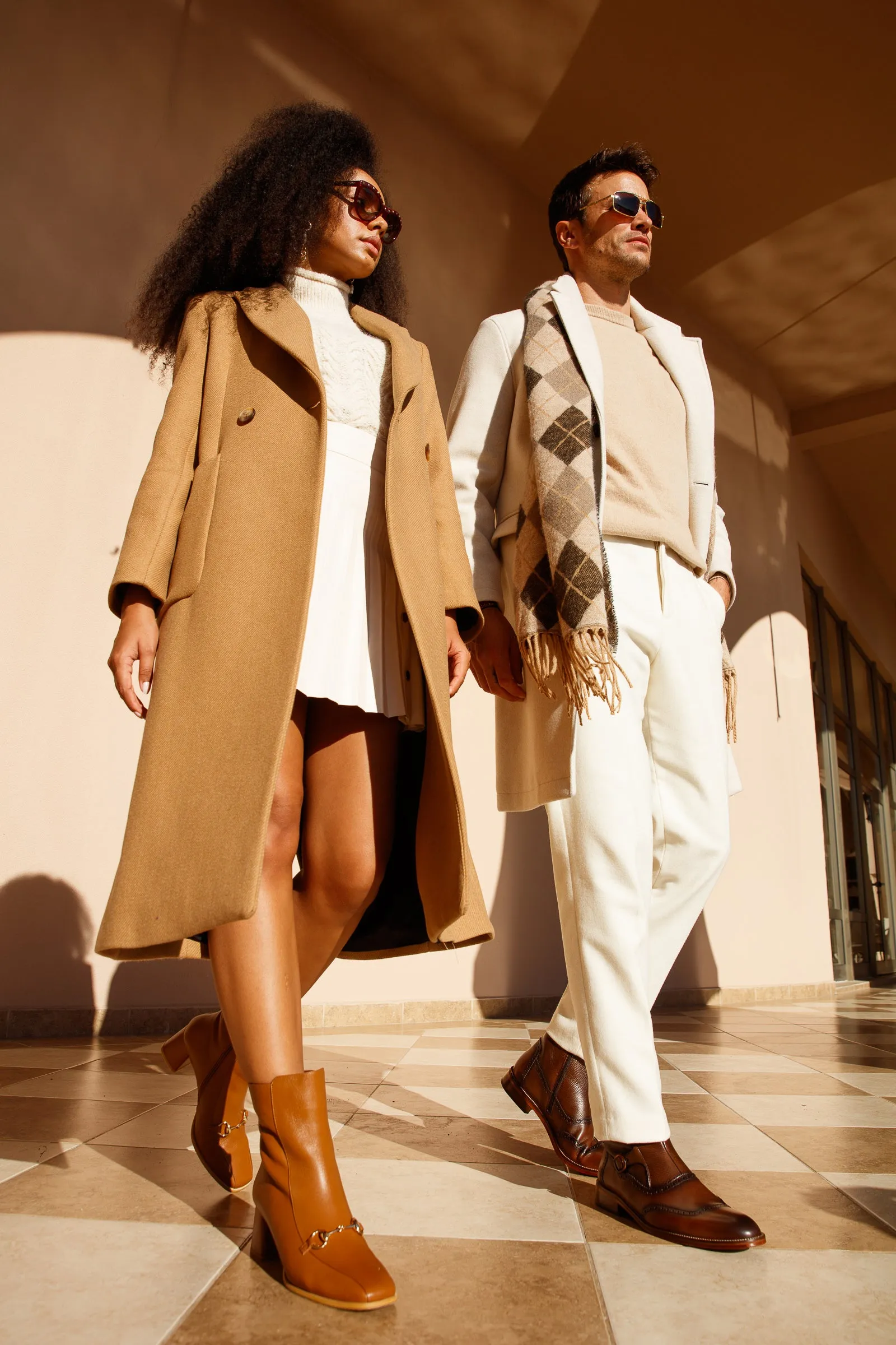 Cowboy Boots With Skinny Jeans The Bukres Tan Leather Block Heel Mid Calf Women Boot