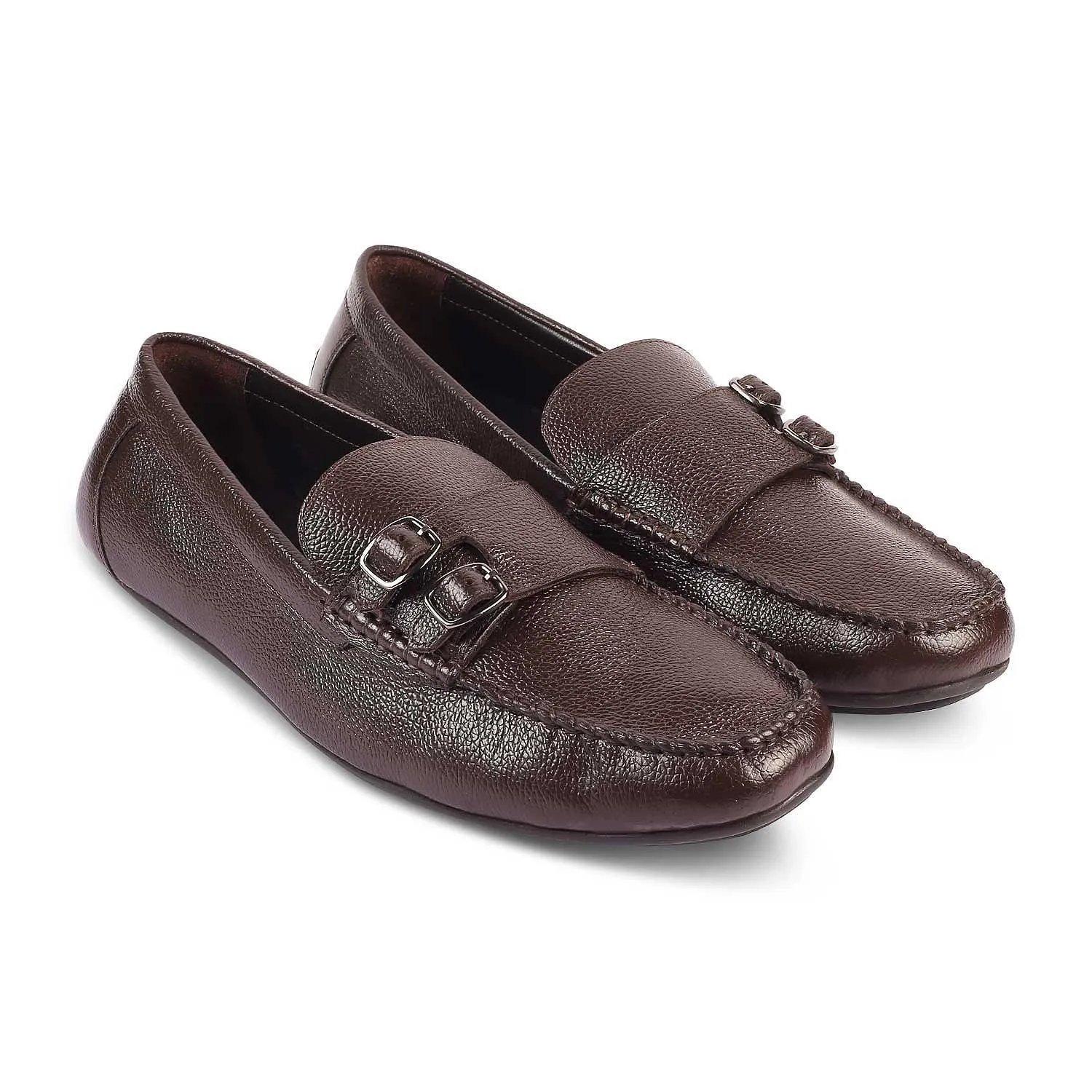 Patent Leather Tuxedo Loafers The Roby Brown Men's Double Monk Shoes Tresmode