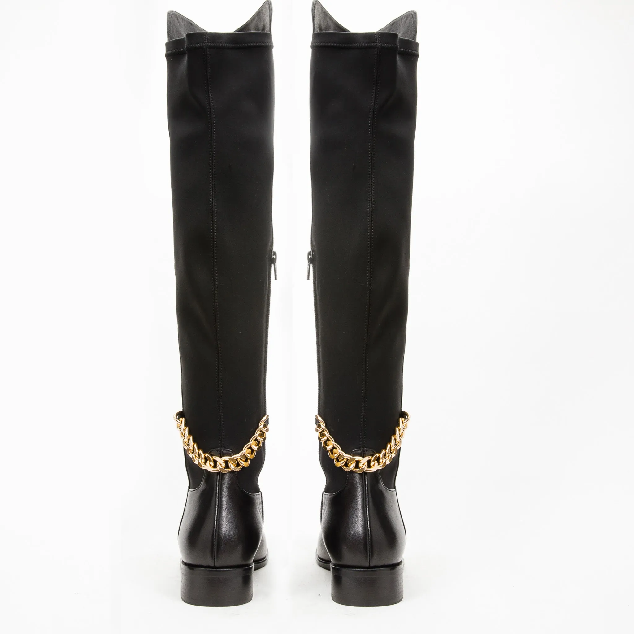 The Tallin Black Leather Knee High Women Boot Stingray Boots