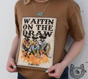The Waitin On the Draw Graphic Tee Boys Rain Boots
