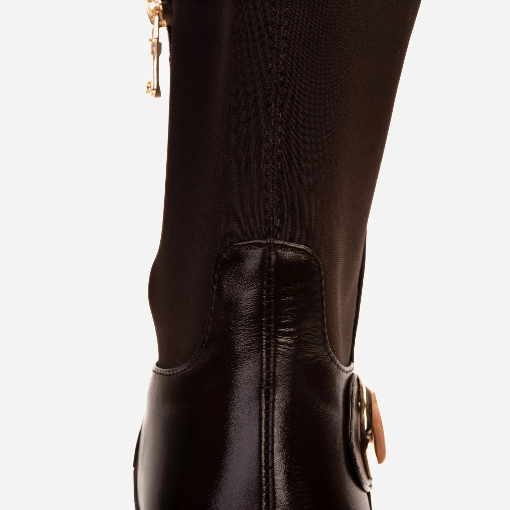 Diablo Ski Boots The Windsor Brown Leather Knee High Boot