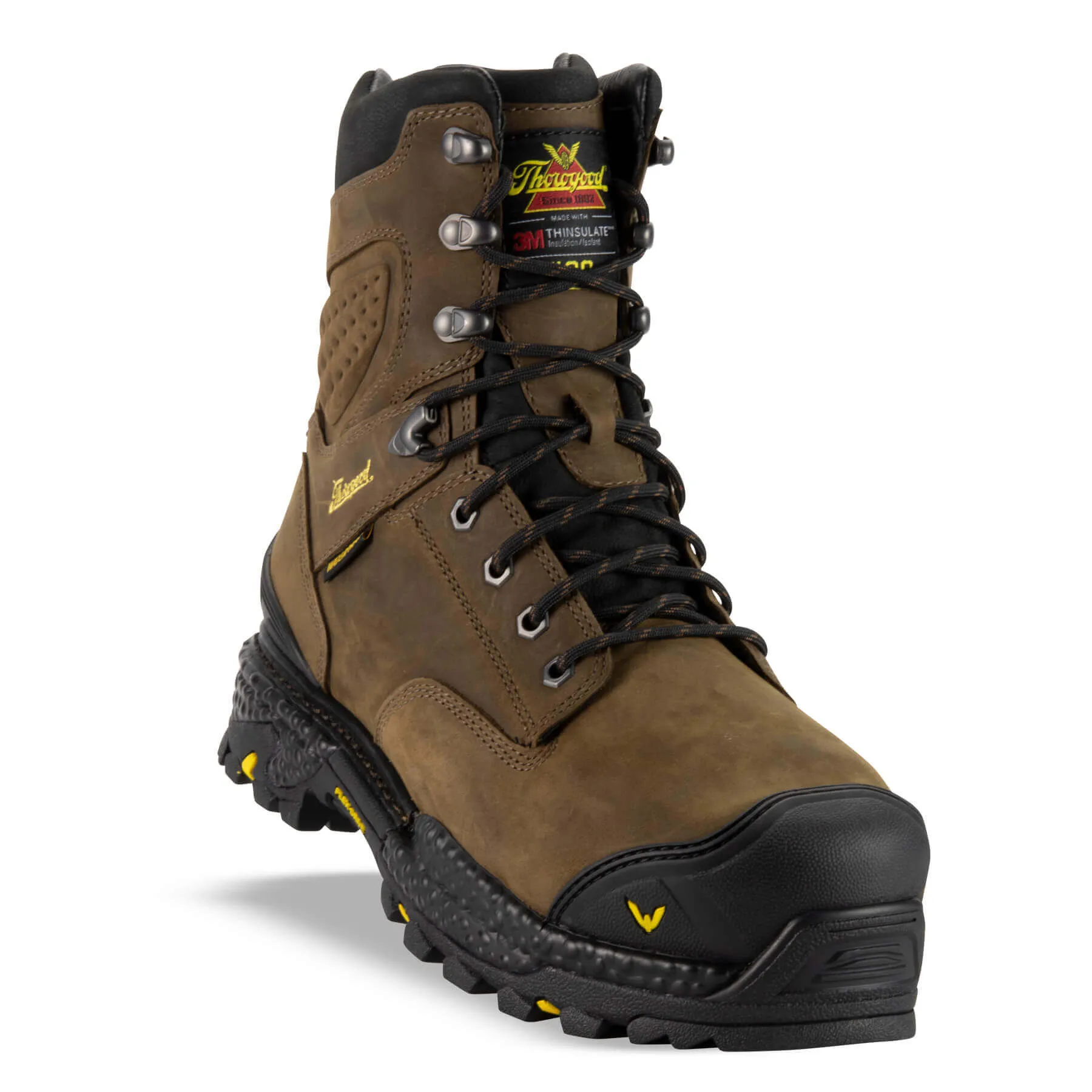 Best Water Resistant Hiking Boots THOROGOOD 804-4304 - 8 STUDHORSE INSULATED WATERPROOF - SAFETY TOE