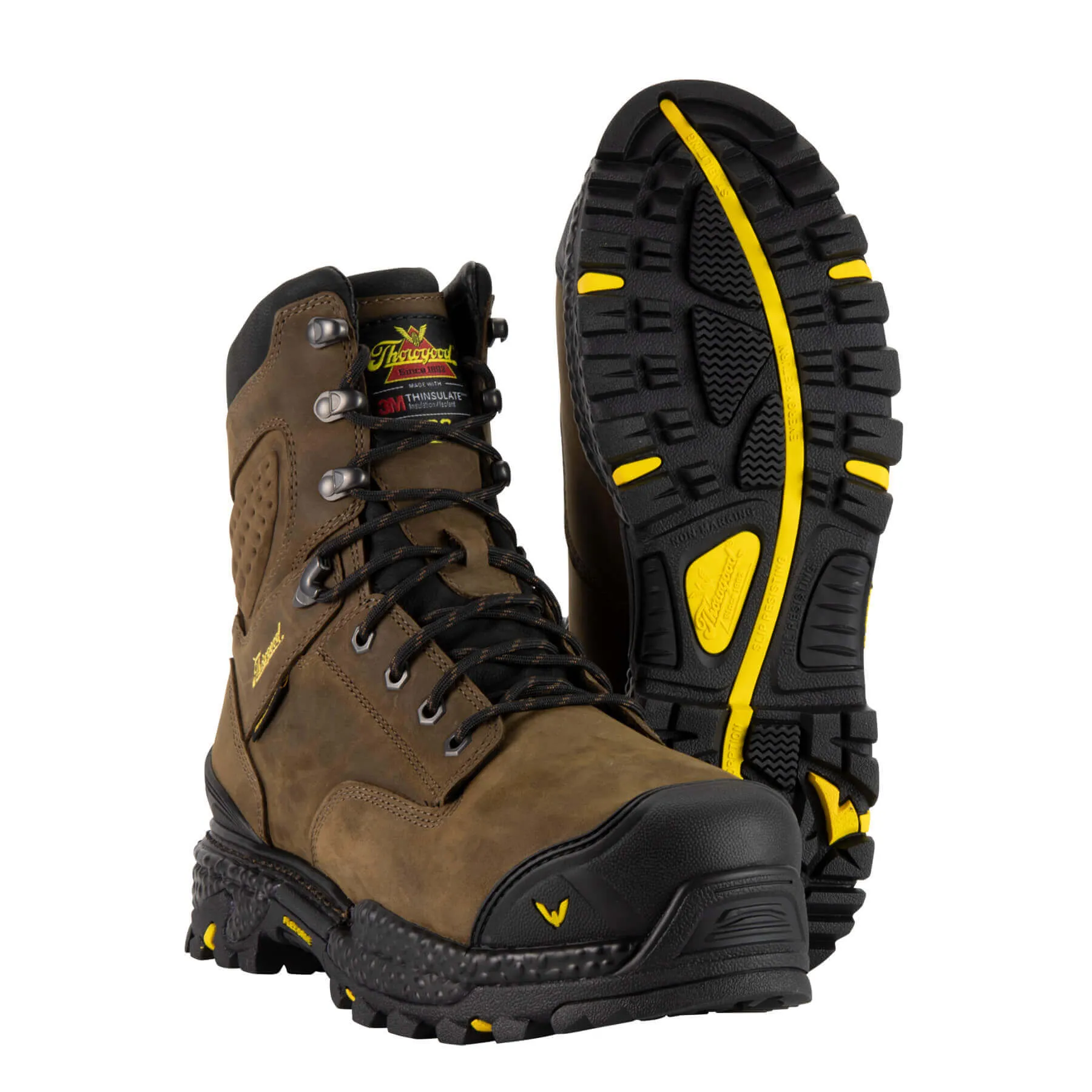 Japanese Work Boots THOROGOOD 804-4304 - 8 STUDHORSE INSULATED WATERPROOF - SAFETY TOE