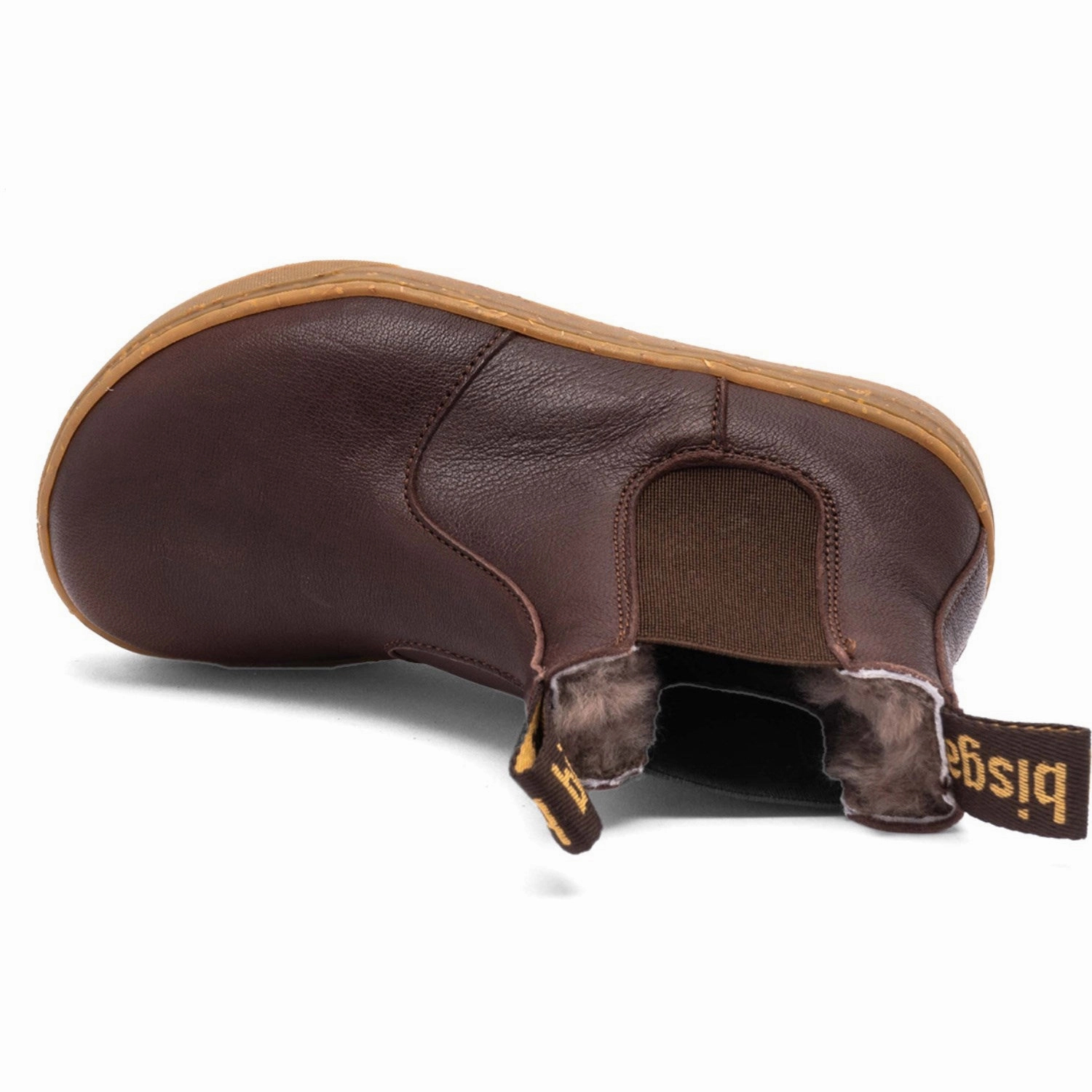 Slip On Hiking Boots Bisgaard Dark Brown Barefoot Ene Lamb