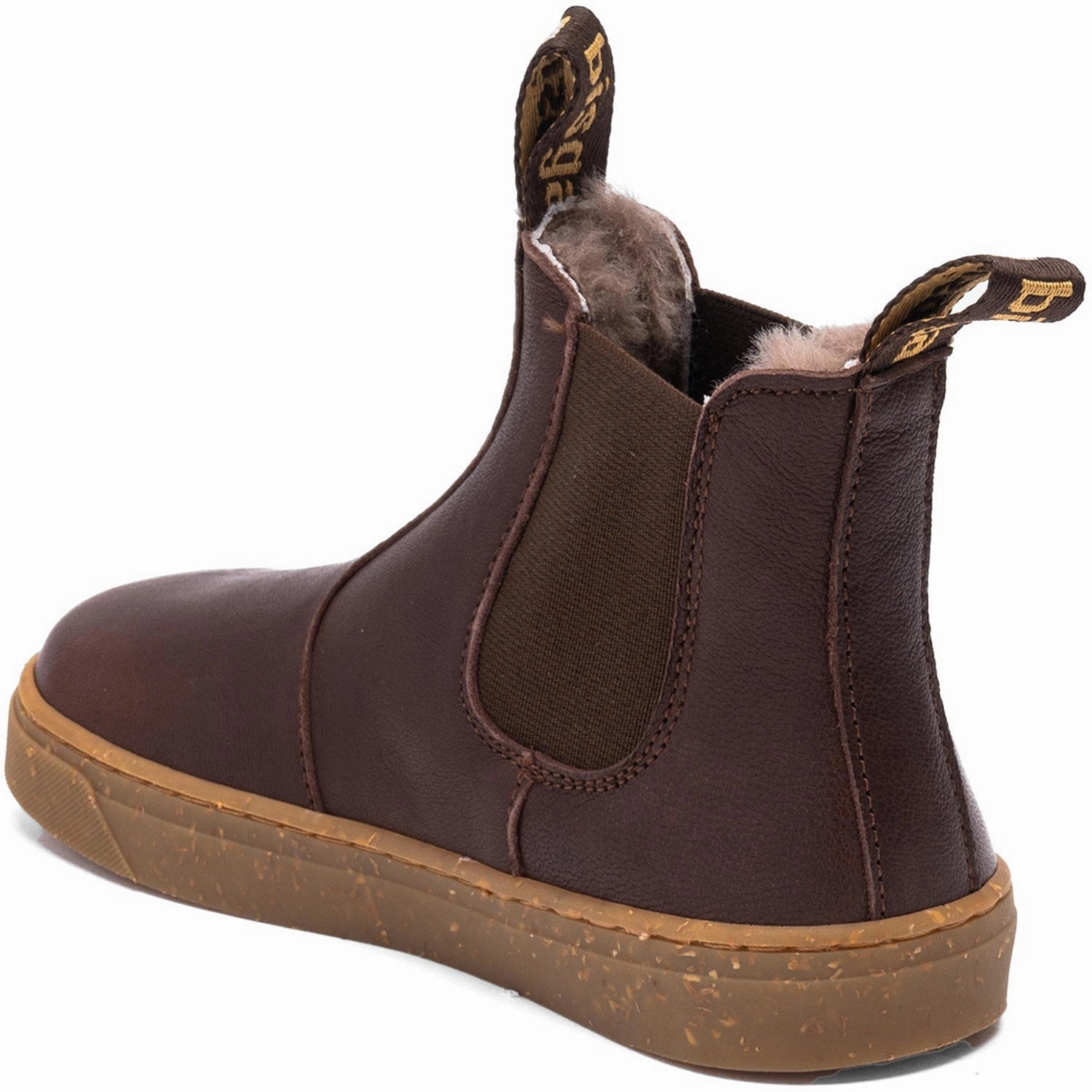 Bisgaard Dark Brown Barefoot Ene Lamb Cowboy Boots Metal