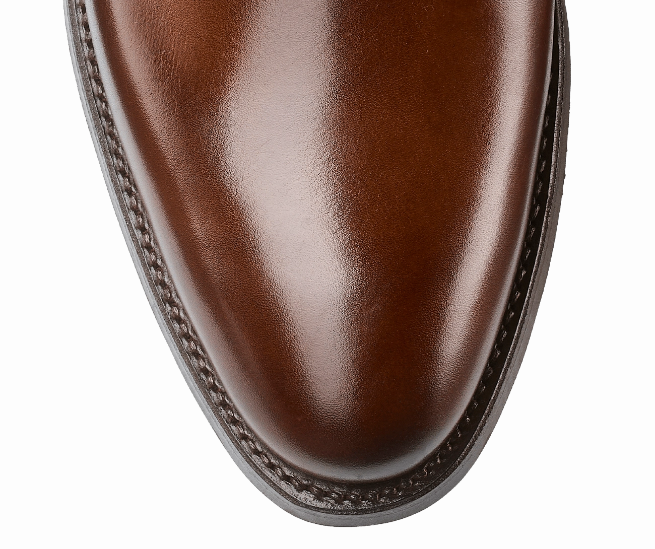 Chelsea 8 Dark Brown Burnished Calf Smooth Ostrich Boots