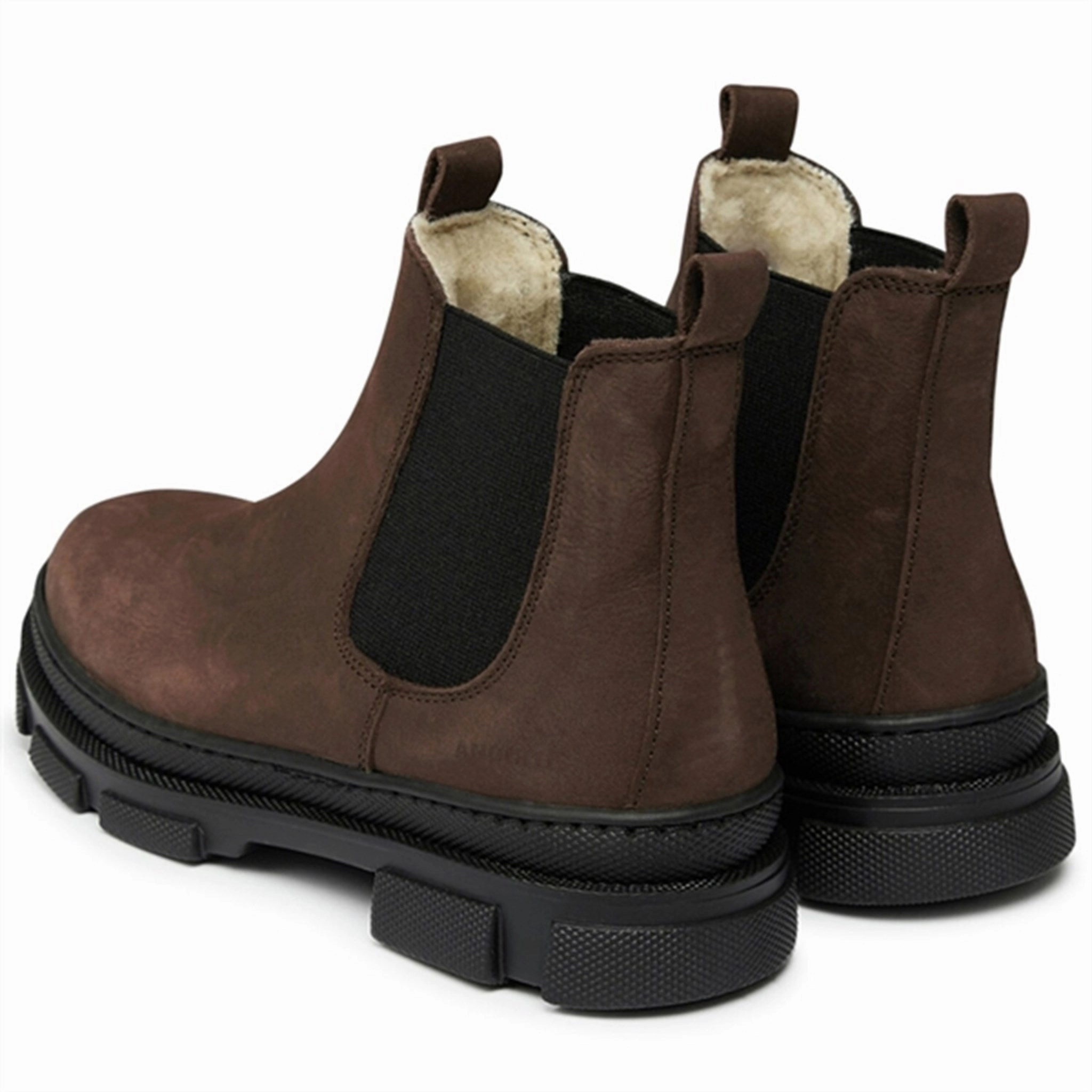 Boots Army Surplus Angulus Chelsea Boots w Elastic and Wool Lining Brown/Black