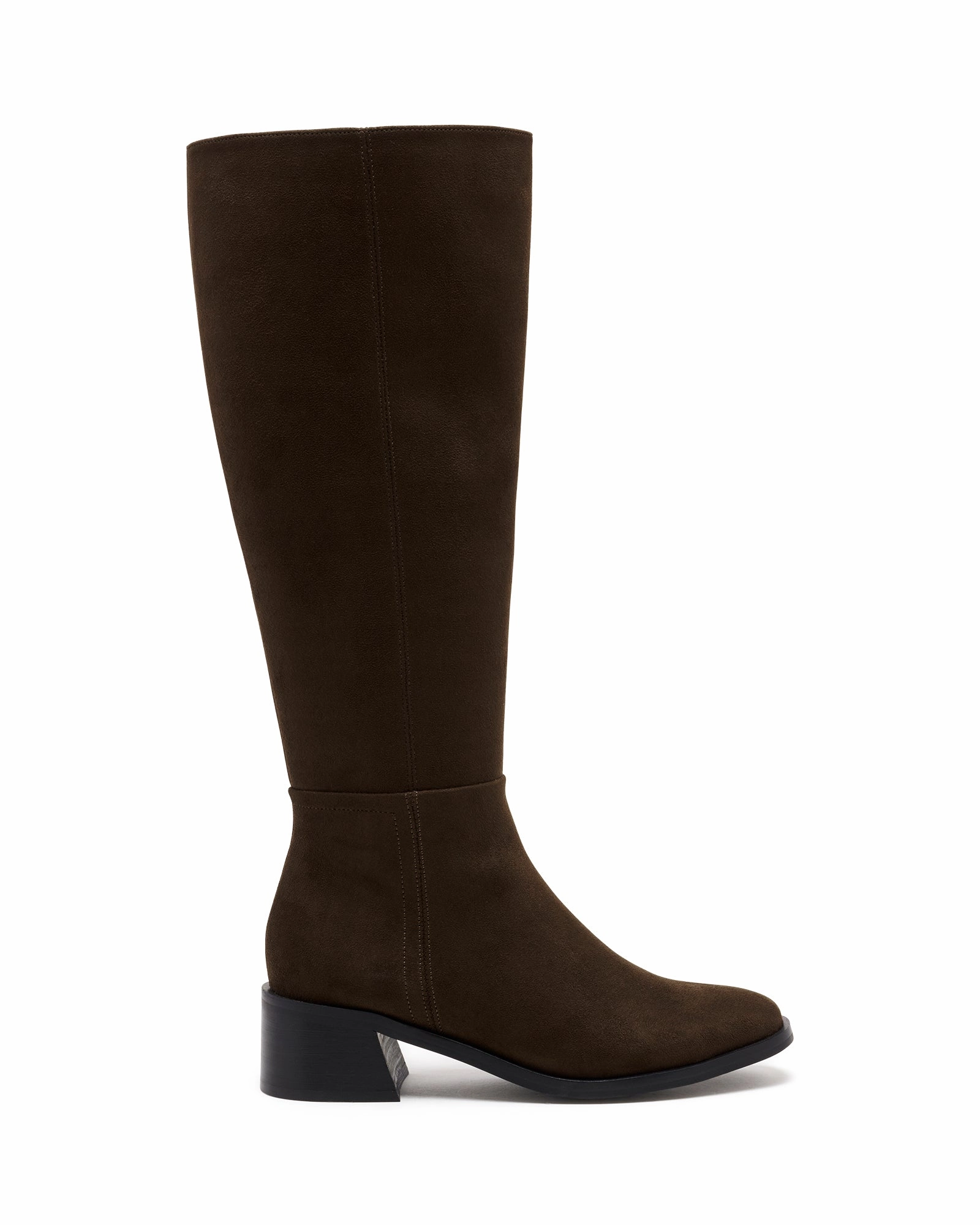 Neva Tall Boot Chocolate Suede Thigh High Leather Boots