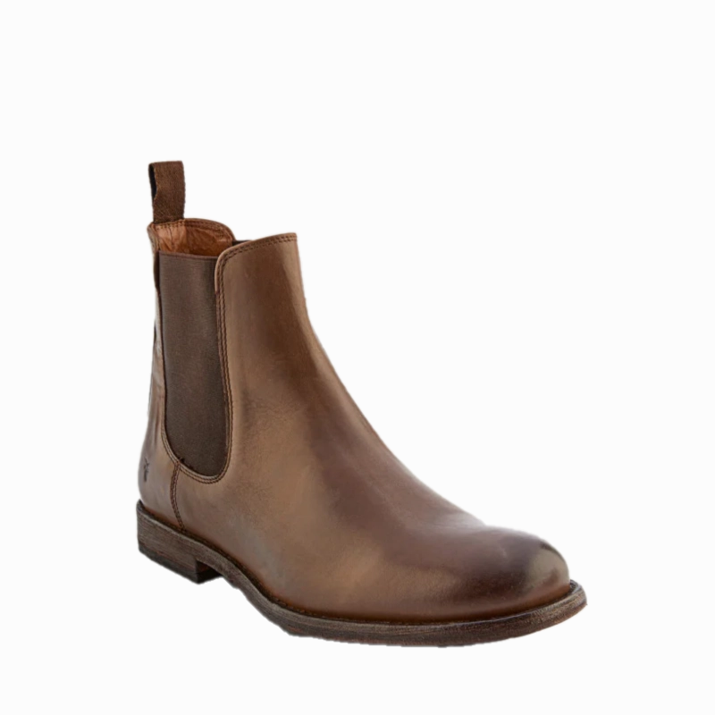 Boots Steel Cap Frye Men's Tyler Chelsea Tan Western Bootie FR40158-TAN