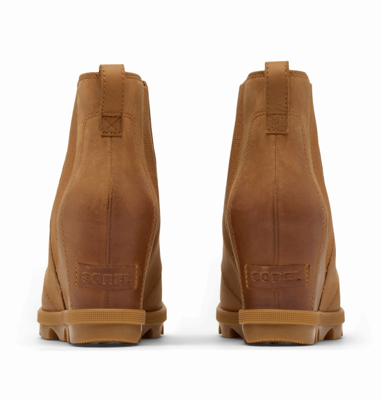 Boots Low Cut Sorel Women's Joan Rhapsody Chelsea Wedge - Velvet Tan/Gum