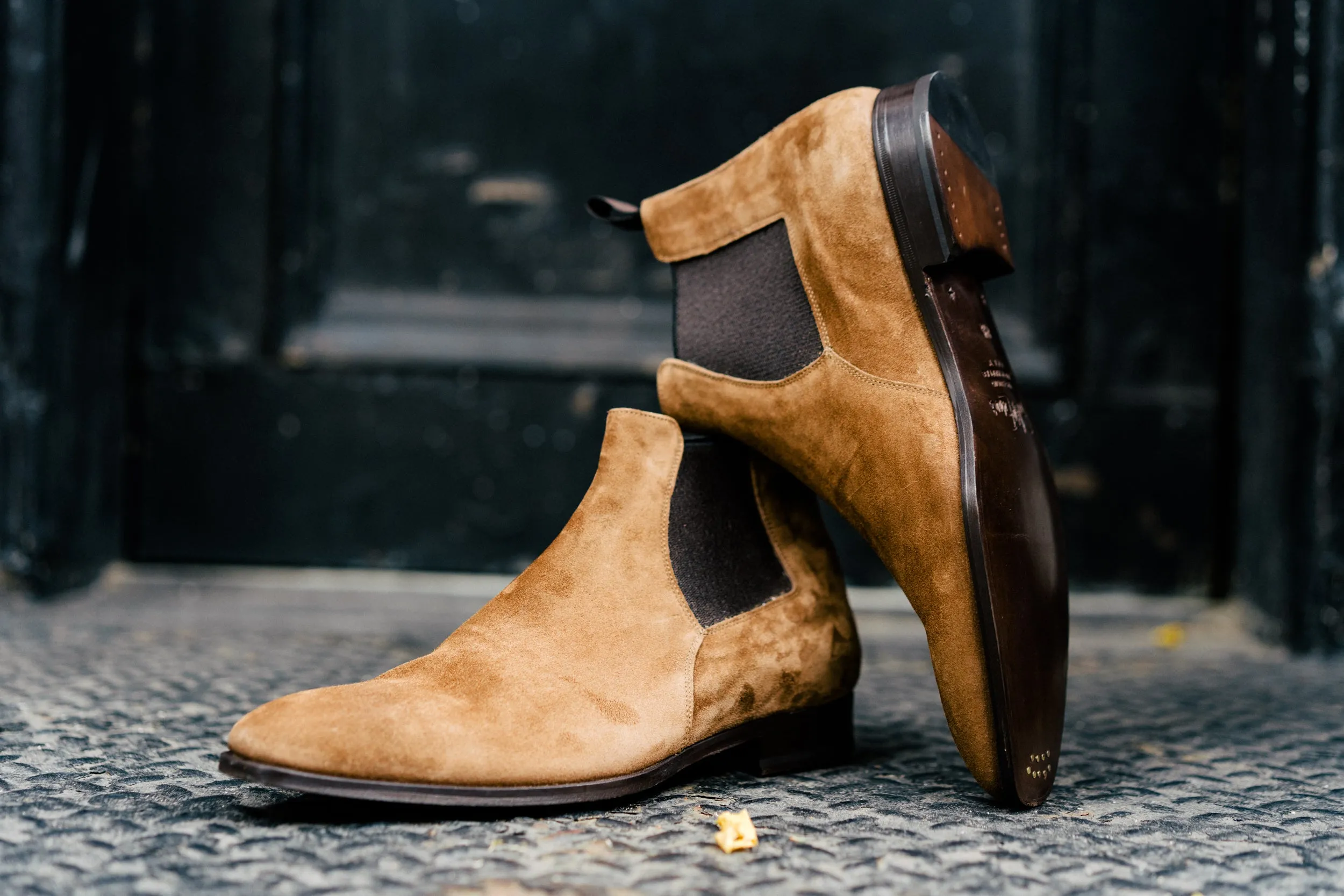 High Boots Platform The Wayne Low-Cut Chelsea Boot - Martora Suede