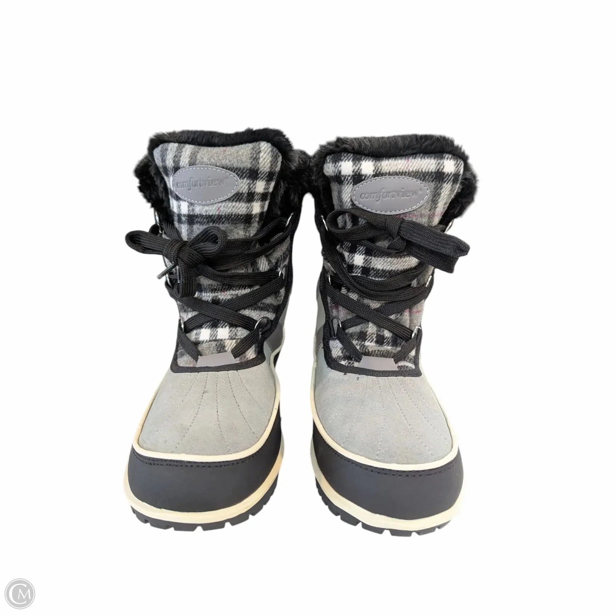 Boots Snow By Comfortview In Grey, Size: 11 Tree Climbing Boots With Spikes