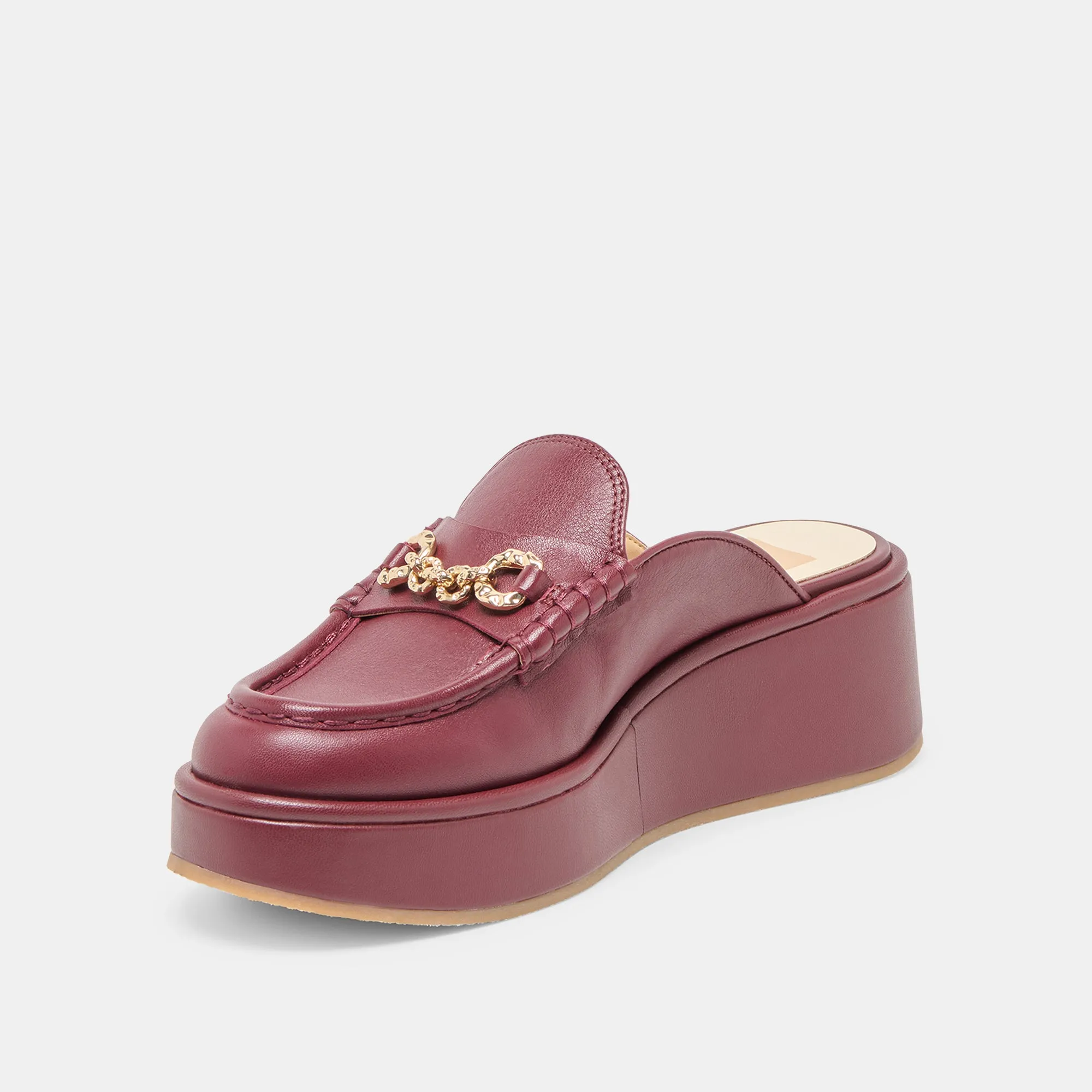 Patent Leather Loafers DORREL LOAFERS MAROON LEATHER