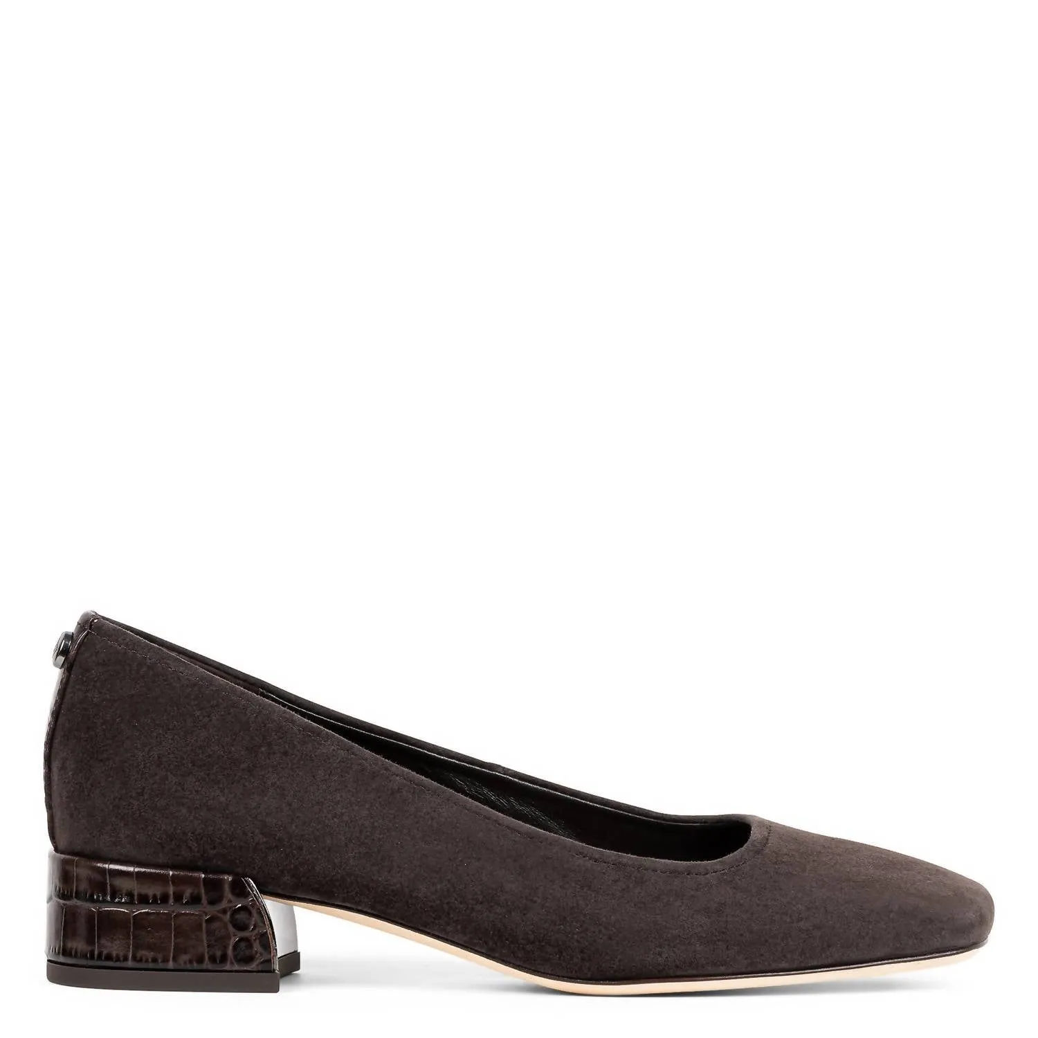 Loafers British Women's Dreww Pump Shoes In Dark Brown Suede