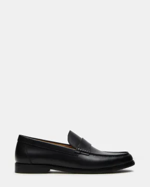 Slip Resistant Penny Loafers COLVER BLACK LEATHER