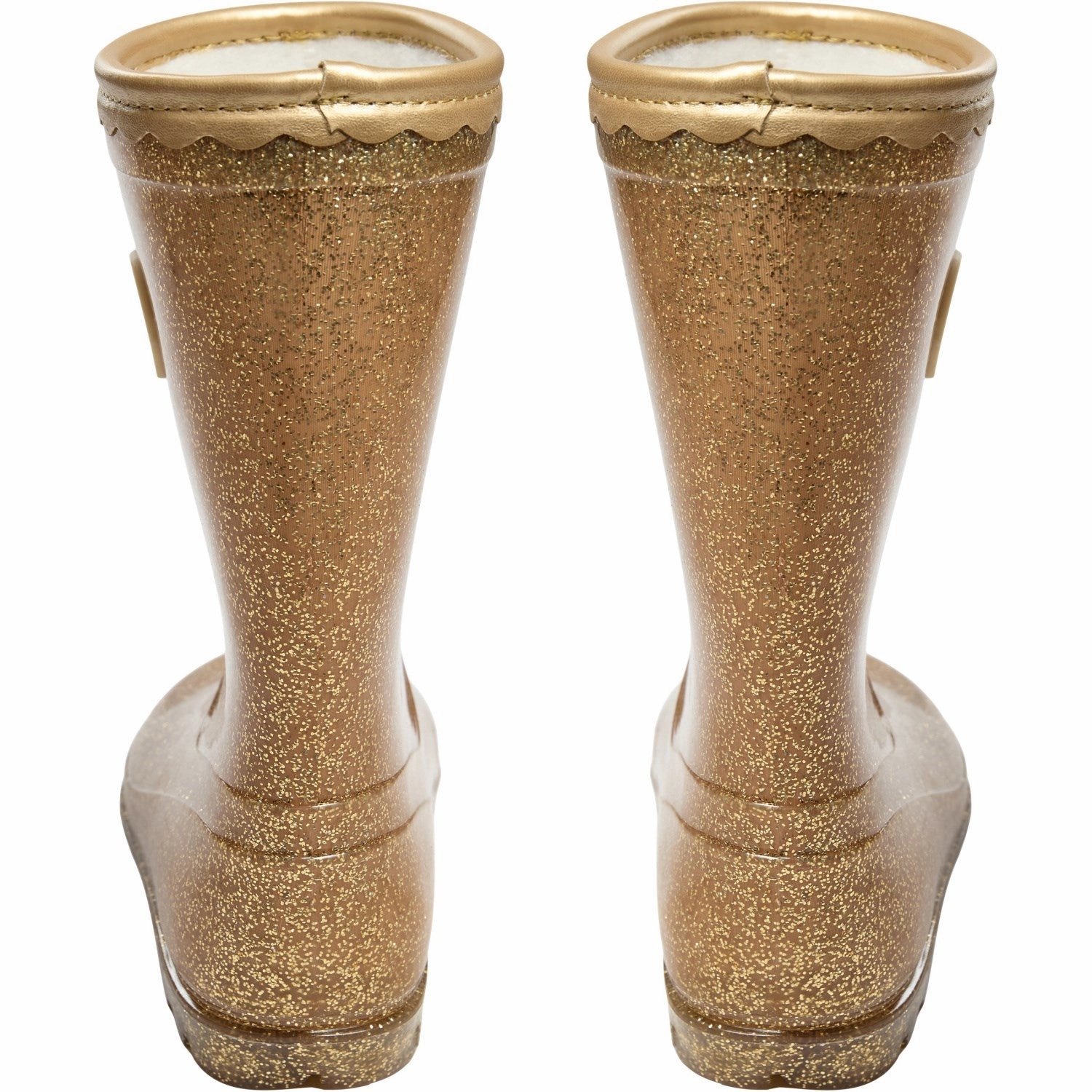 Sofie Schnoor Champagne NilleSK Rubber Boot Suede Over The Knee High Boots