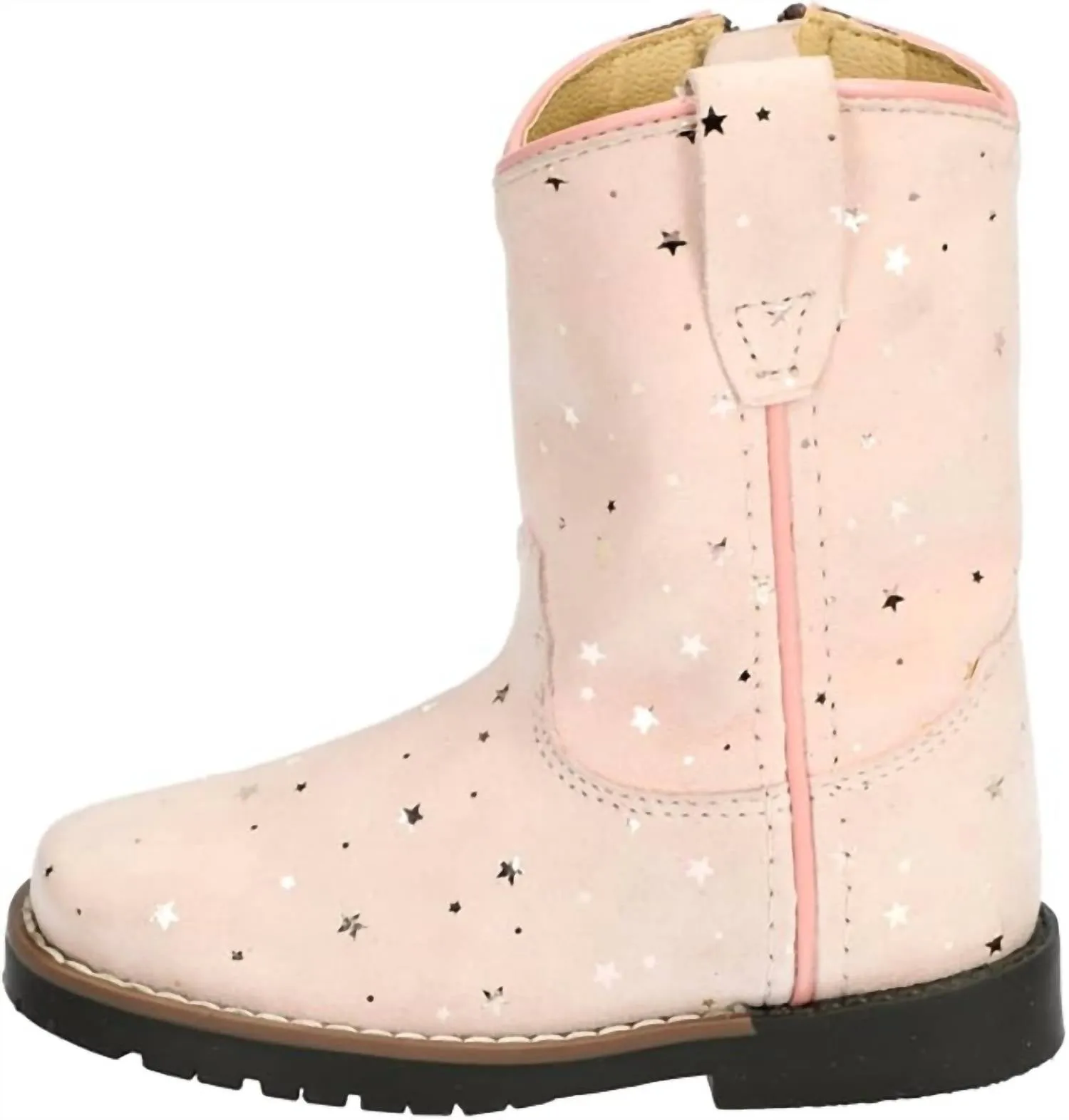 Toddler Autry Starry Western Boots In Pink Dress Shoes Boots