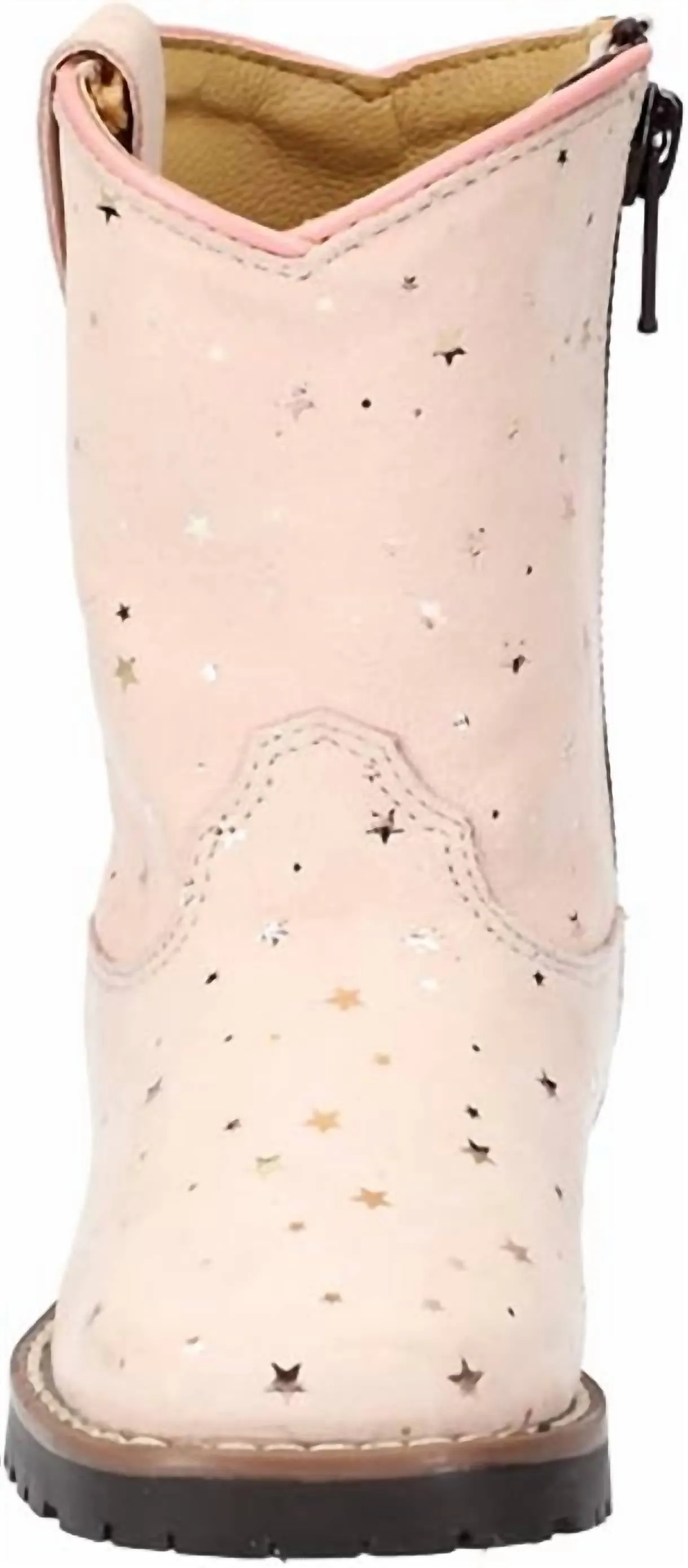 Toddler Autry Starry Western Boots In Pink Uninsulated Hunting Boots