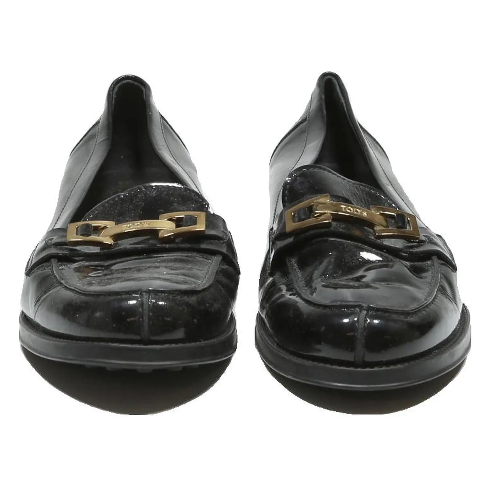 TODS Loafer Womens Leather Black UK 7.5 Stylish Classic Slip-On Comfort Pants With Loafers