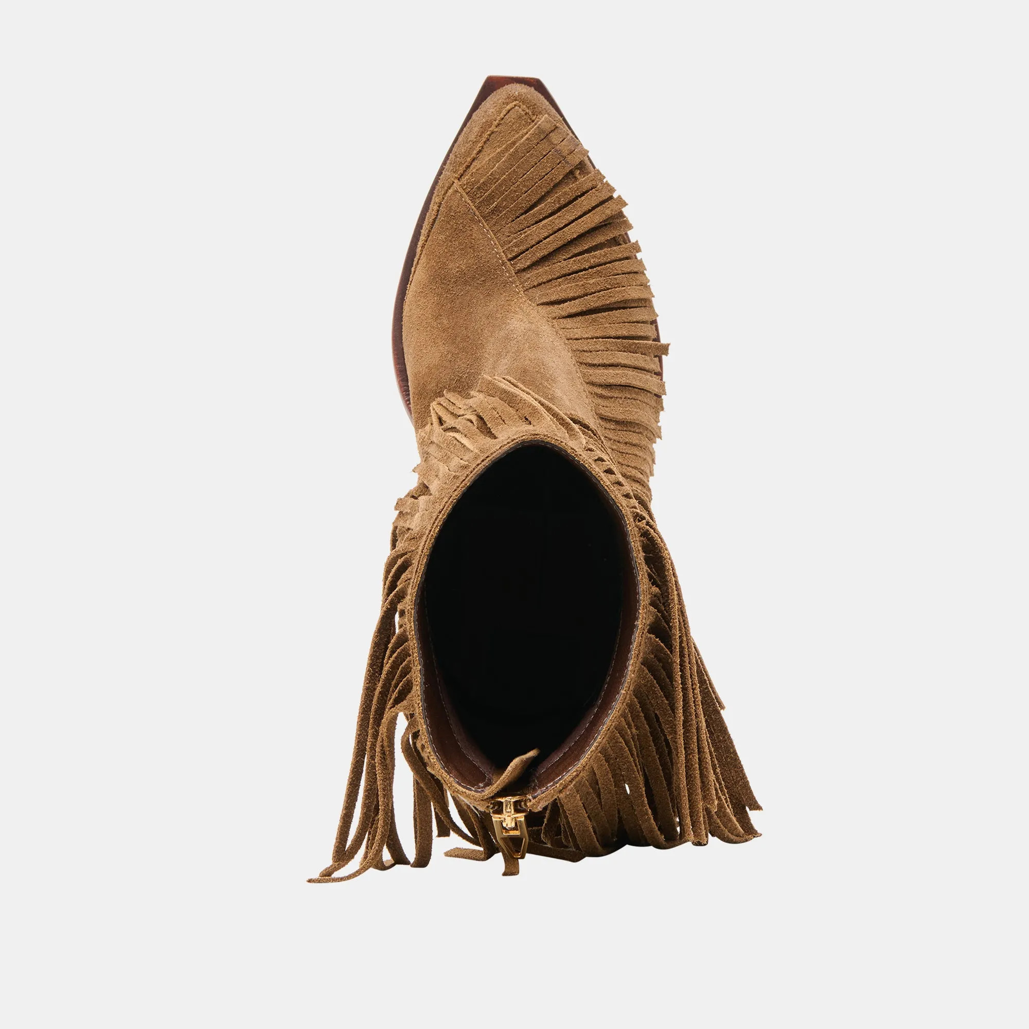 Those Boots Are Made For Walking TOREY BOOTIES CHESTNUT SUEDE