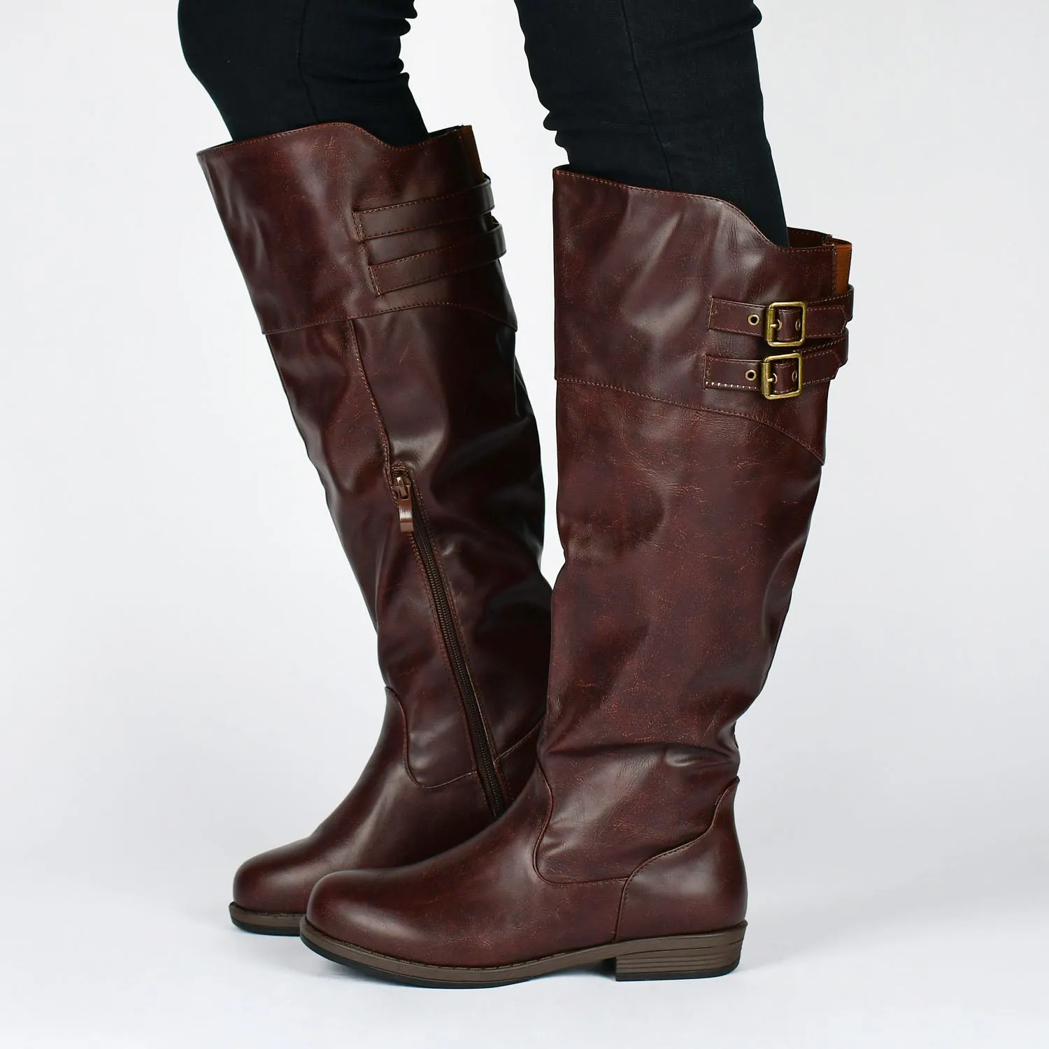 TORI RIDING BOOTS IN WIDE CALF Grey Boots
