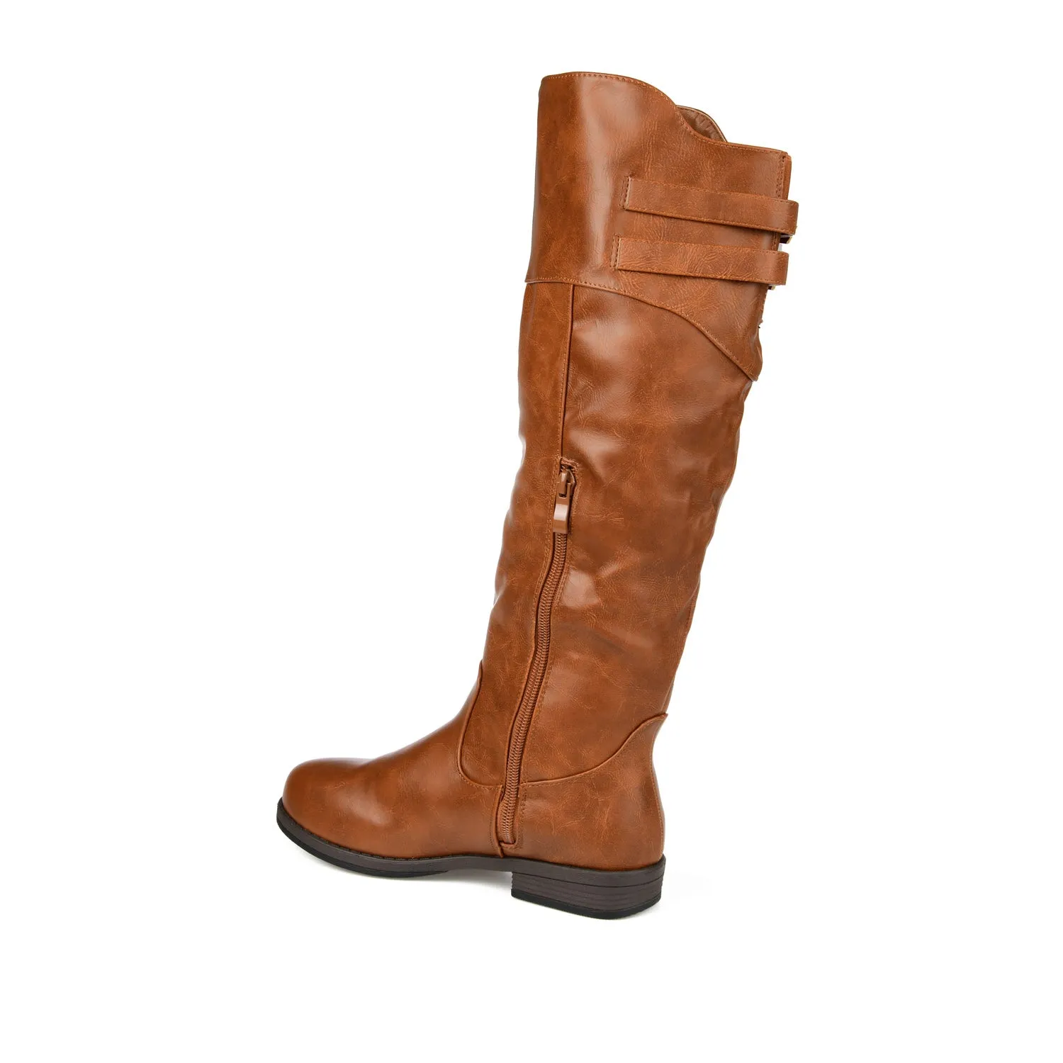 Knee High Fringe Boots TORI RIDING BOOTS IN X-WIDE CALF