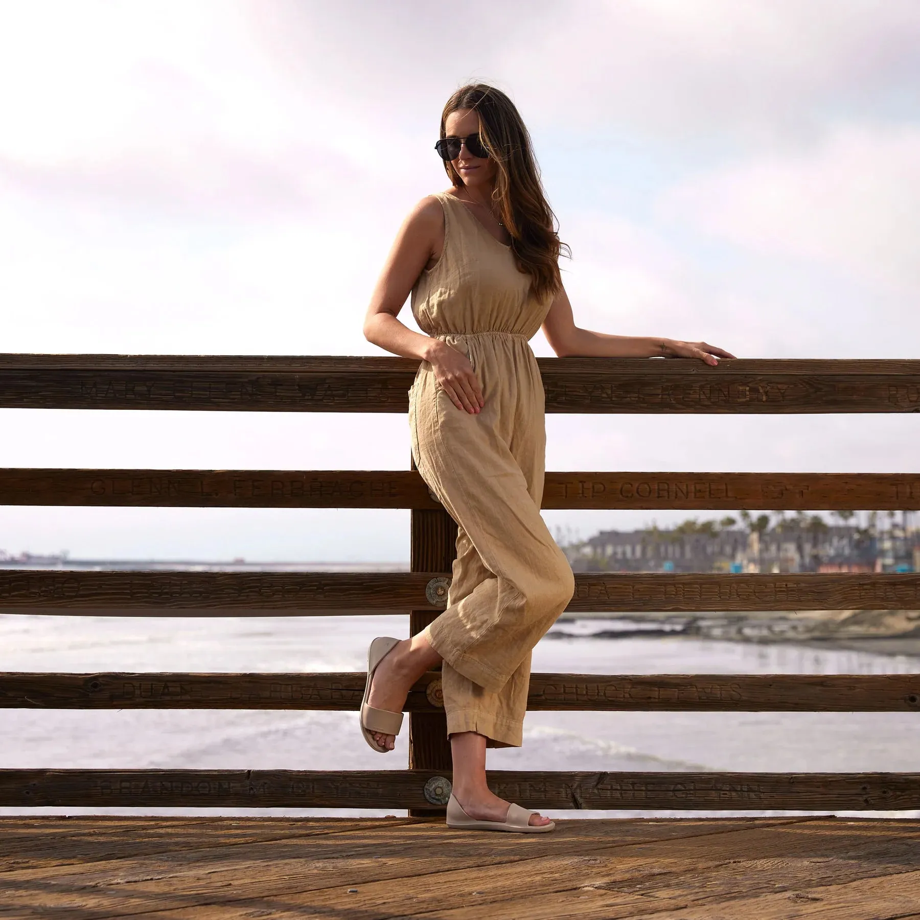 Joybees Women's Friday Flat Sandal - Driftwood Graduation Shoes Flats