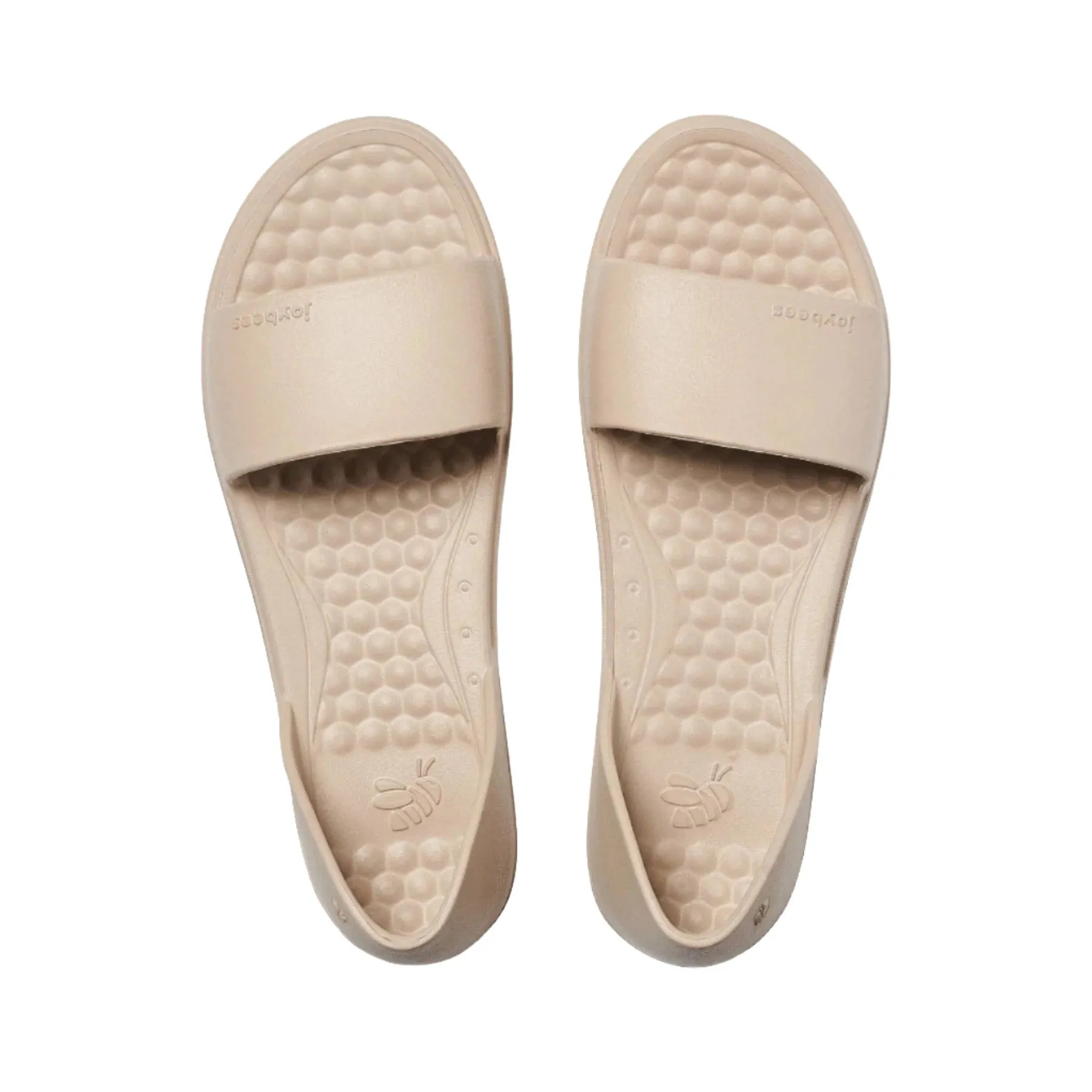 Champagne Flat Shoes Joybees Women's Friday Flat Sandal - Driftwood