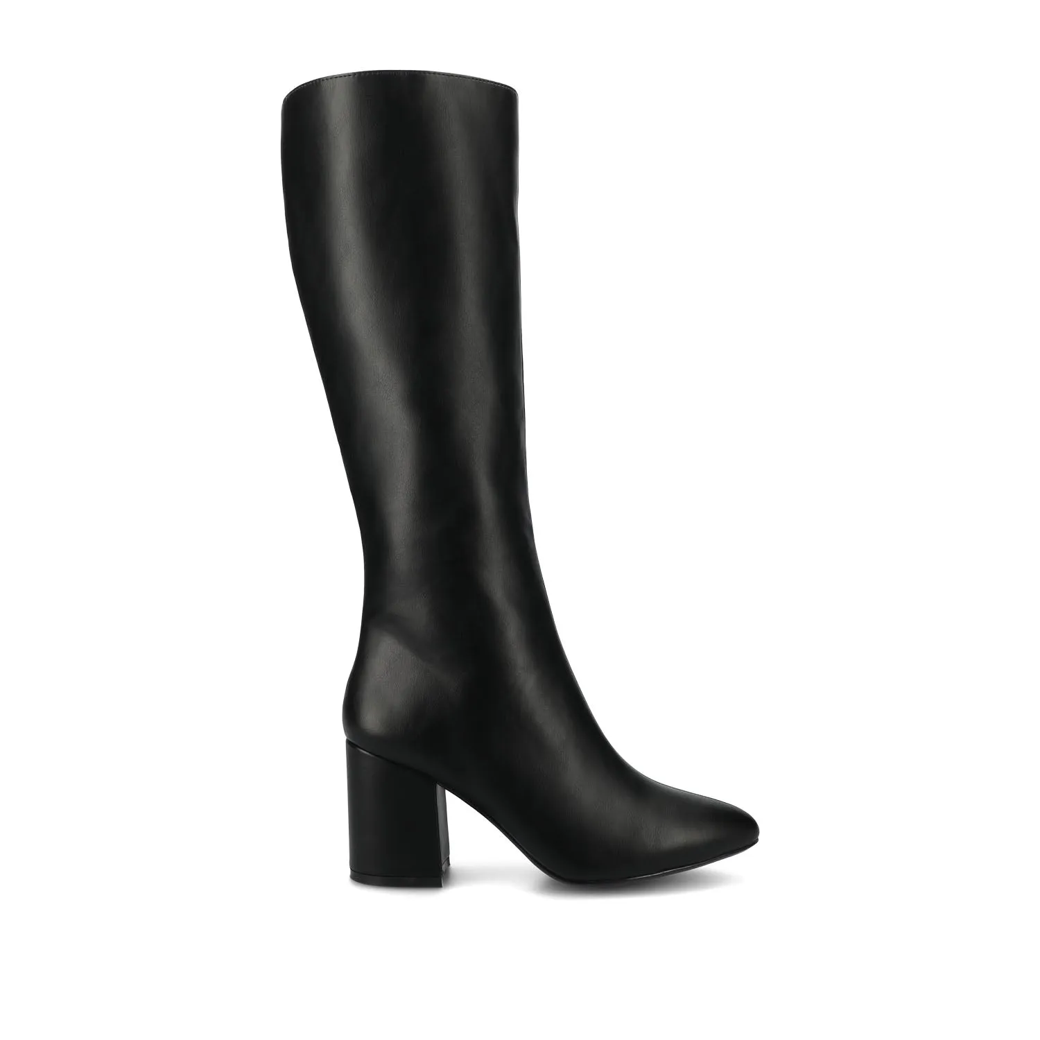 Widow Boots AMEYLIA VEGAN LEATHER KNEE-HIGH BOOTS IN WIDE CALF