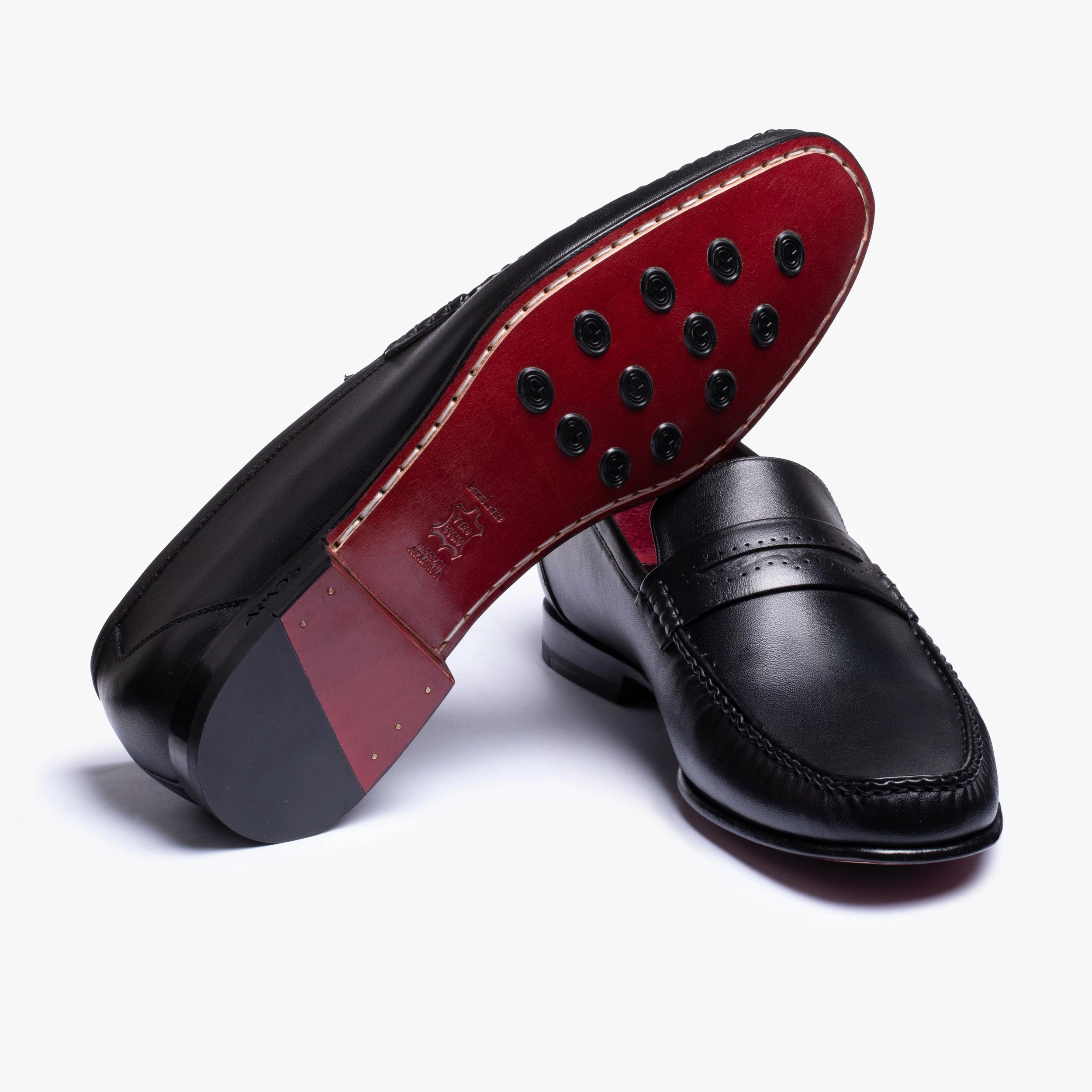 Men's Black Leather Slip-on Moccasin Cheetah Print Slip On Sneakers