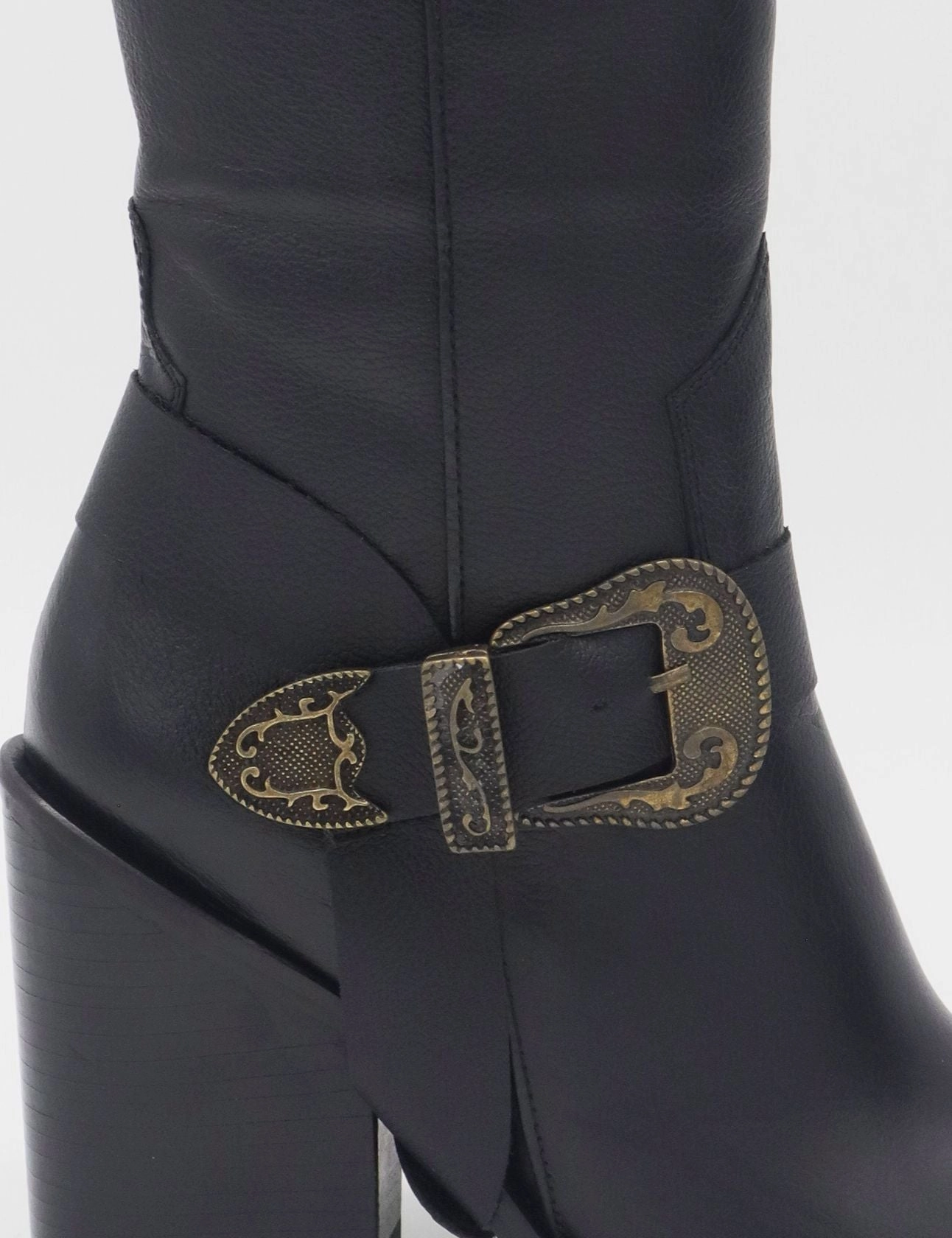 Rodeo western boots in black leather womens shoes Chester Boots