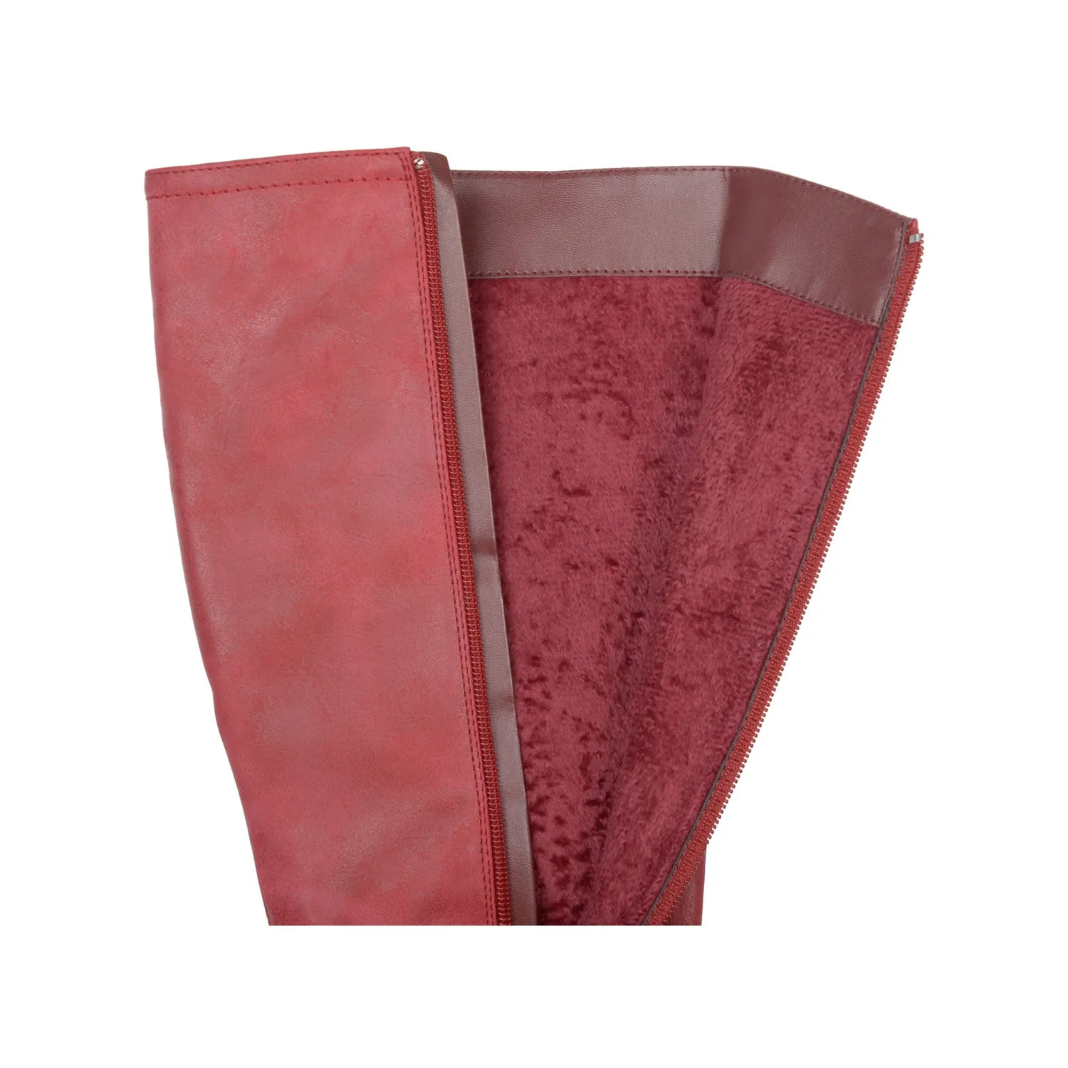 Sheepskin Boots LANGLY KNEE-HIGH BOOTS IN VEGAN LEATHER