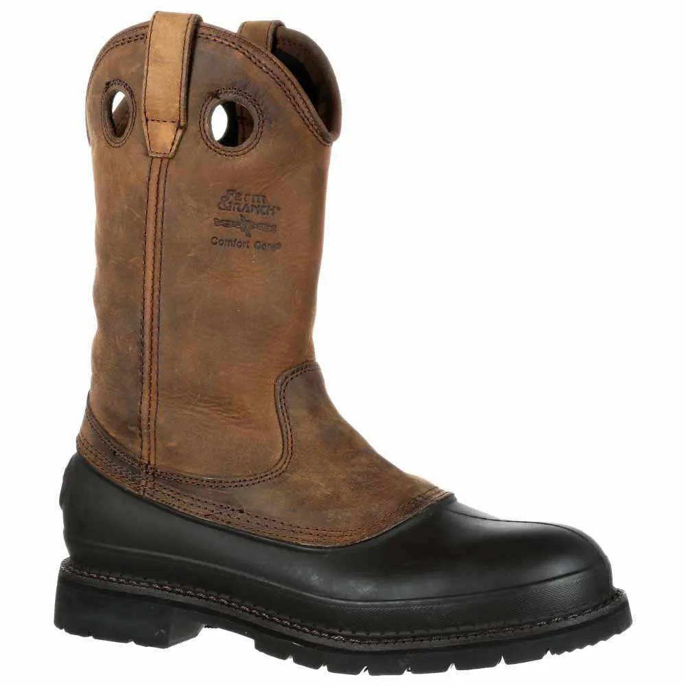 Muddog Wellington Work Boots Grey Dress Boots