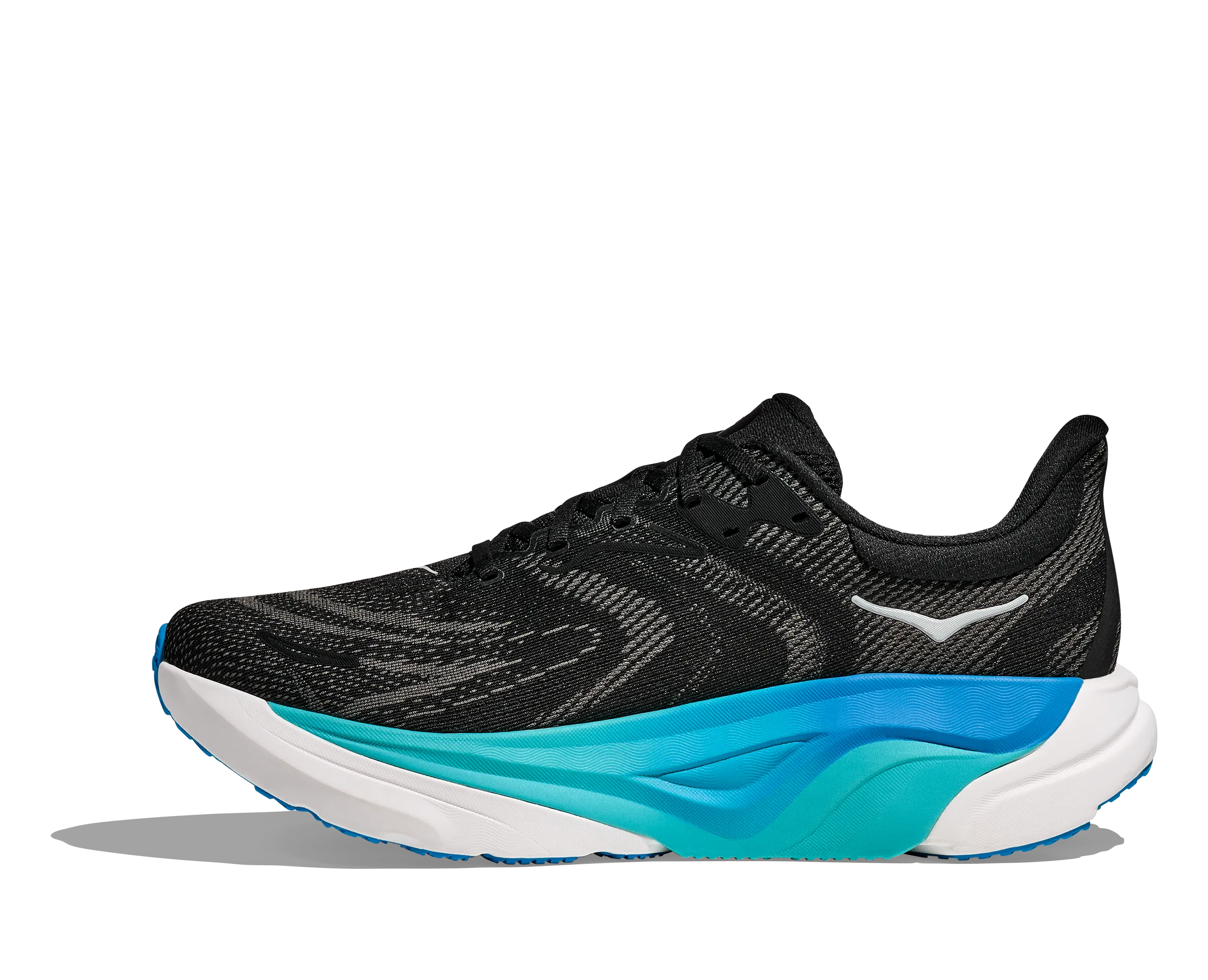 On Cloudpulse Training Shoe HOKA Men's Arahi 8 - BLACK / SKYWARD BLUE (Wide)