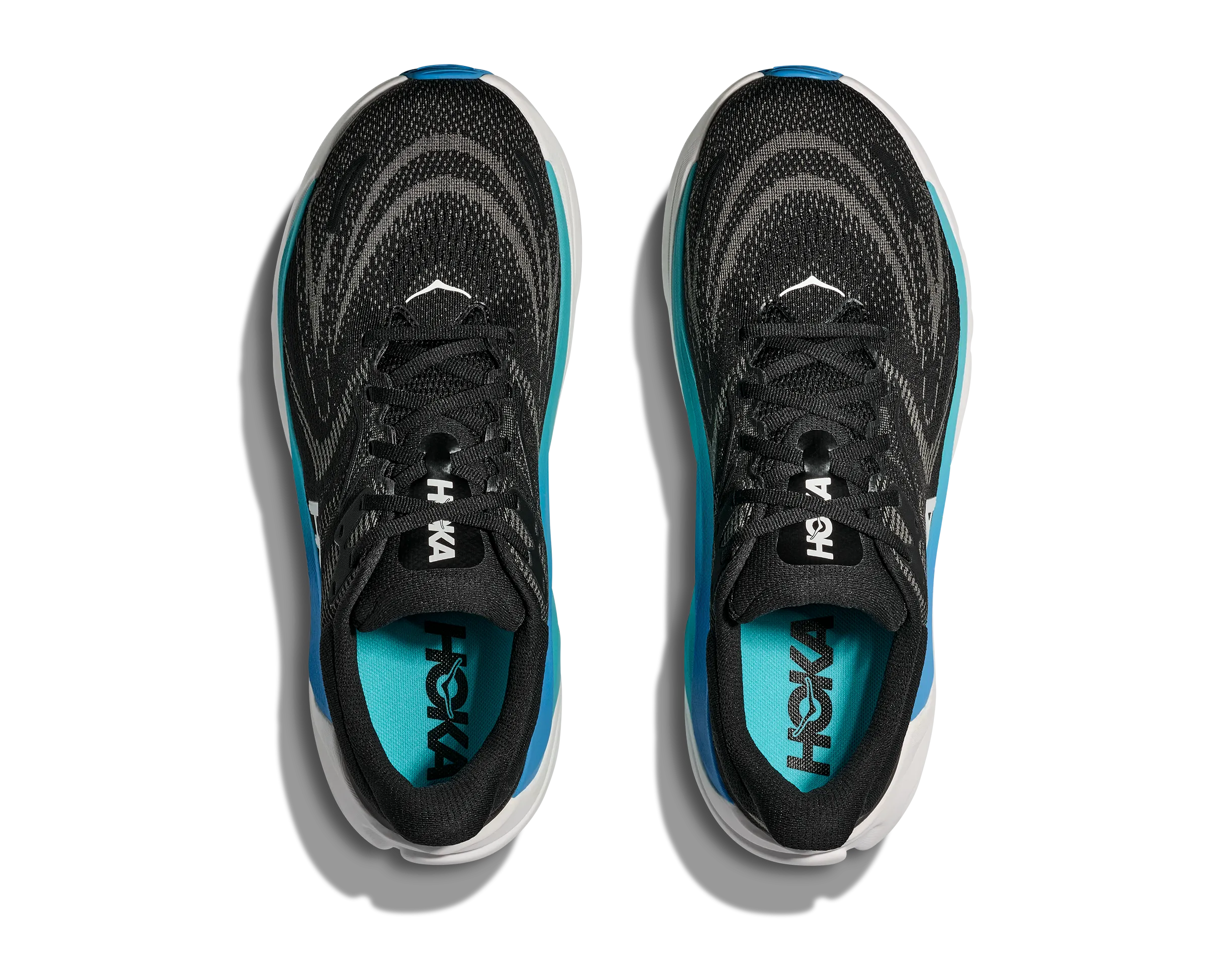 Fitness And Training Shoes HOKA Men's Arahi 8 - BLACK / SKYWARD BLUE (Wide)