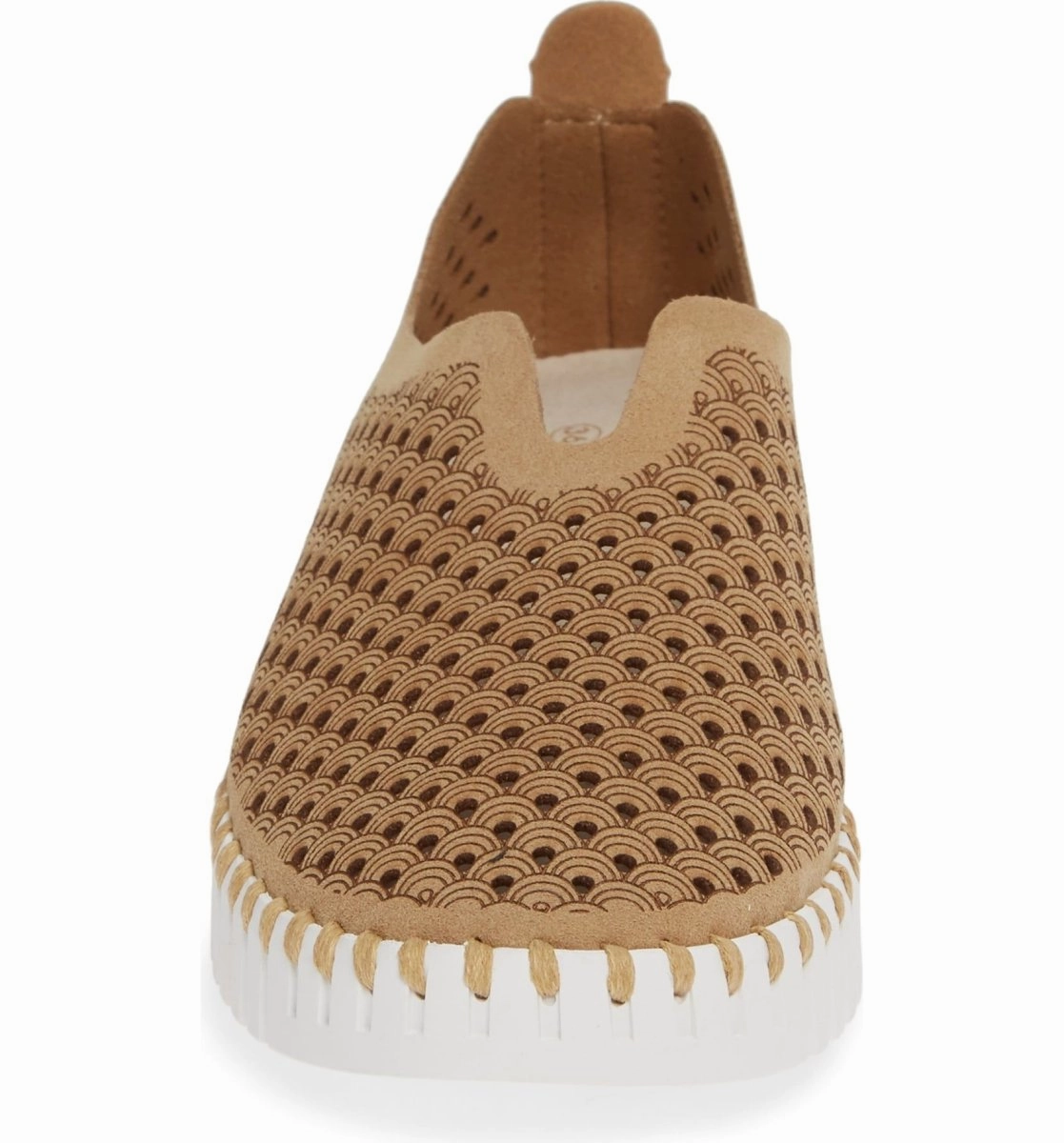Ilse Jacobsen Women's Tulip 139 Latte Perforated Non Slip Shoes Slip On