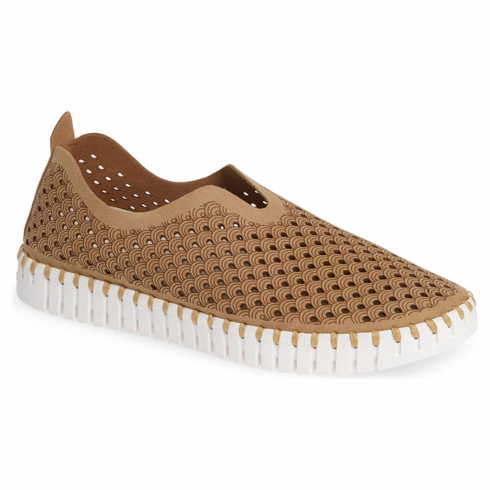 Slip On Flat Ilse Jacobsen Women's Tulip 139 Latte Perforated